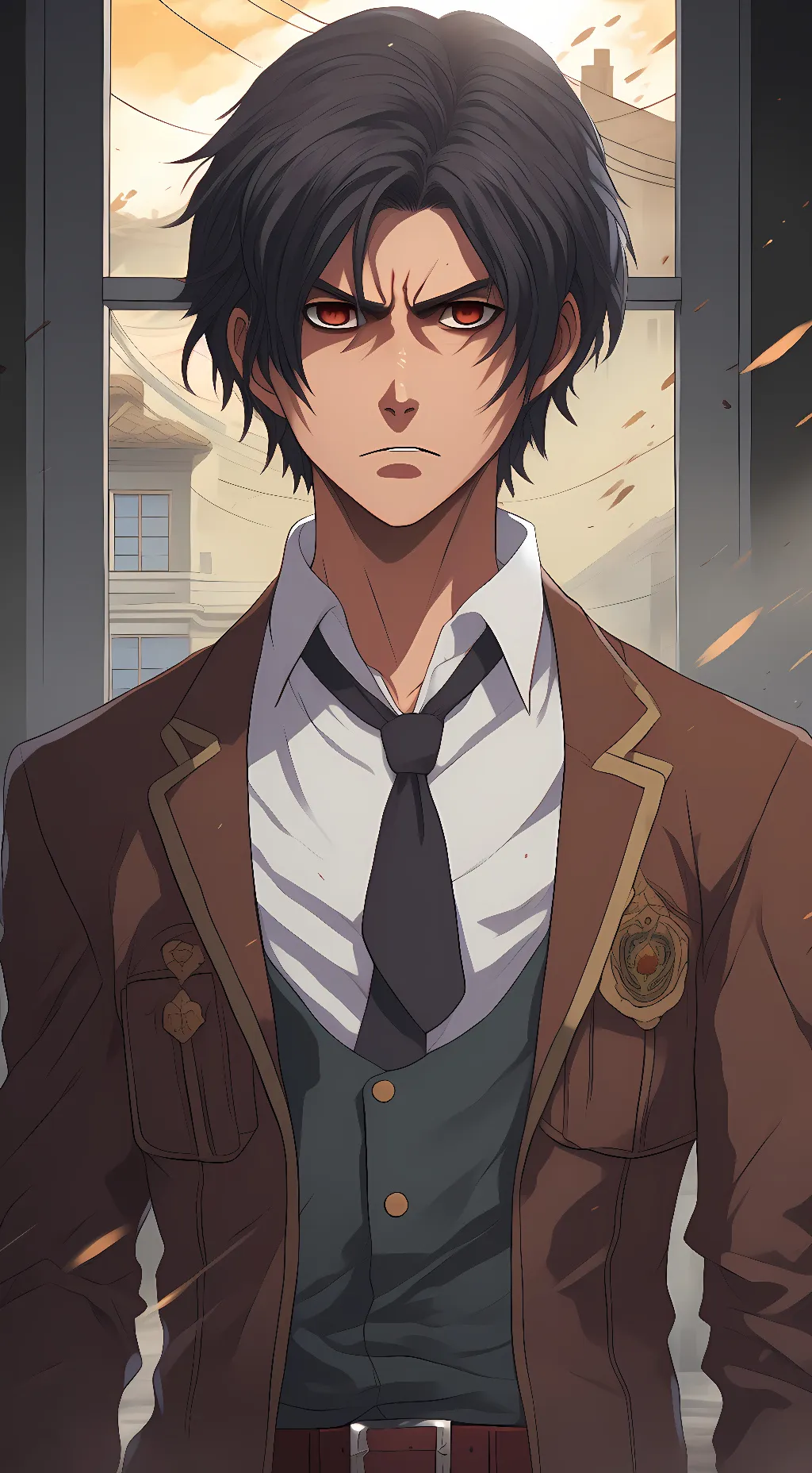 ai character: attack on Titan  background