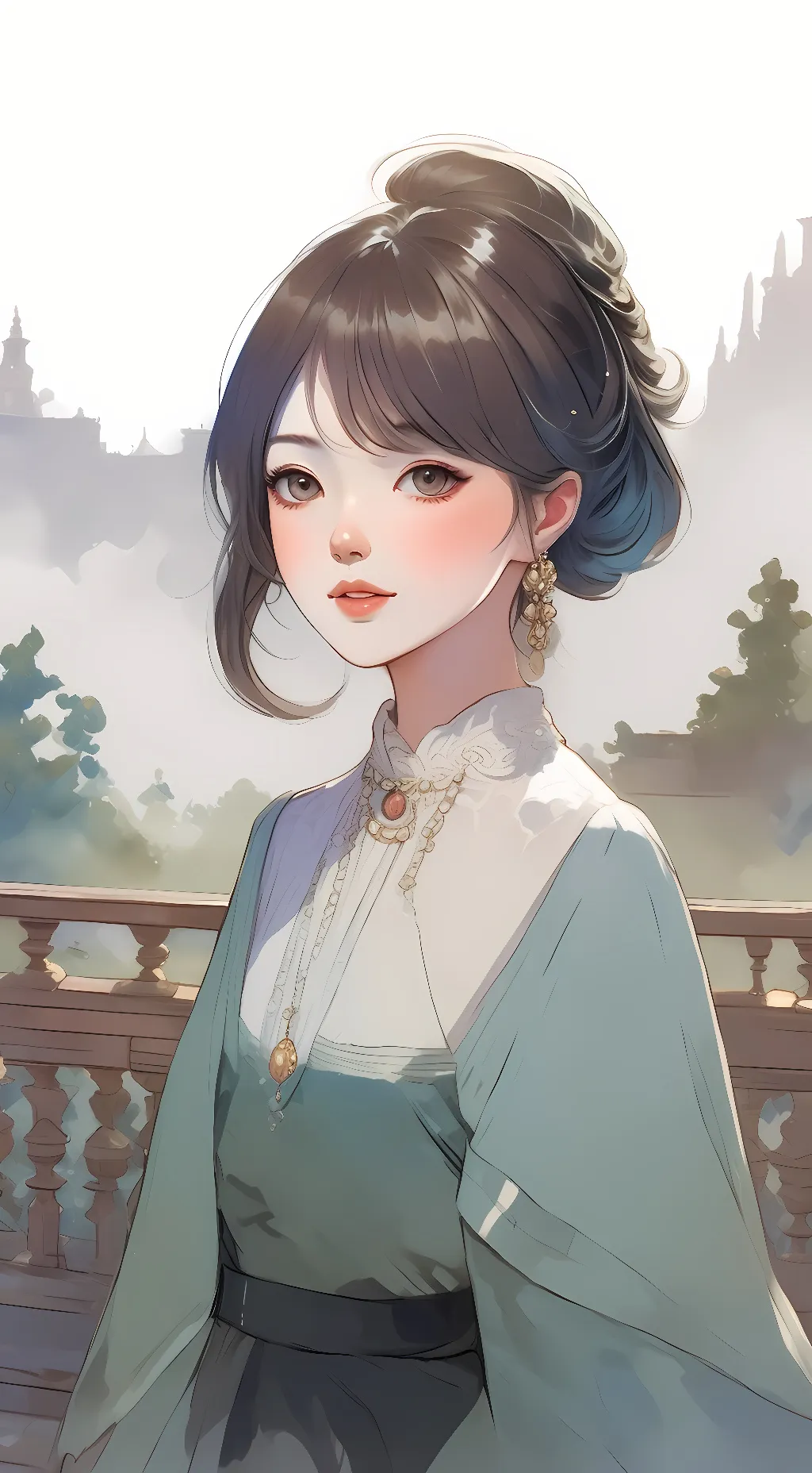 ai character: Rose background