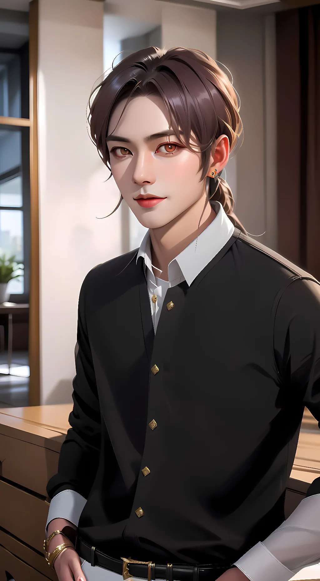 ai character: Zack. background