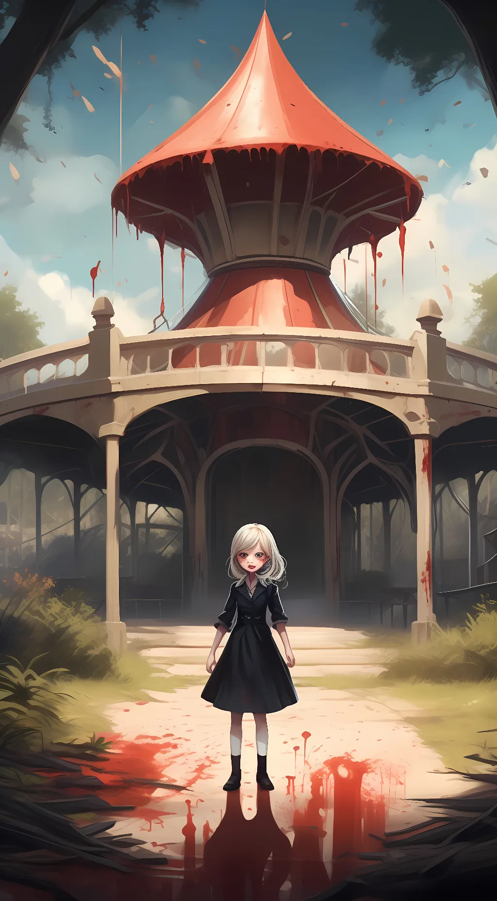 ai character: Wonderland  background