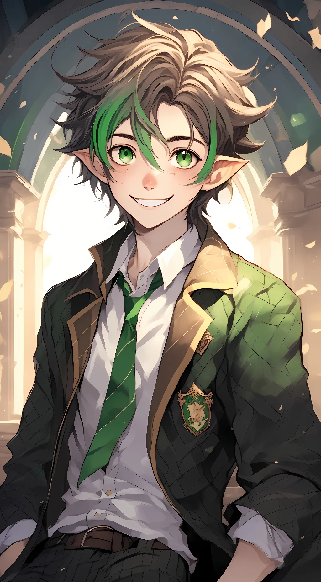 ai character: Evan Evergreen background