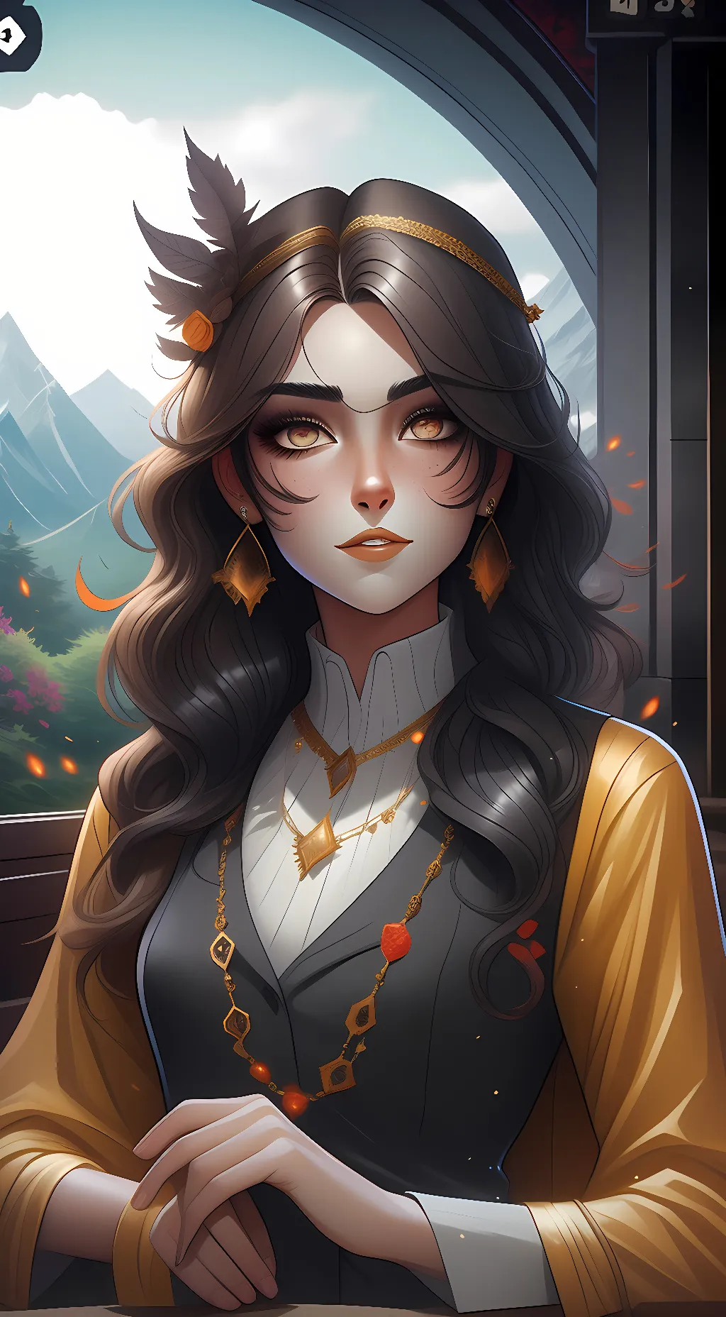 ai character: Any girl character background