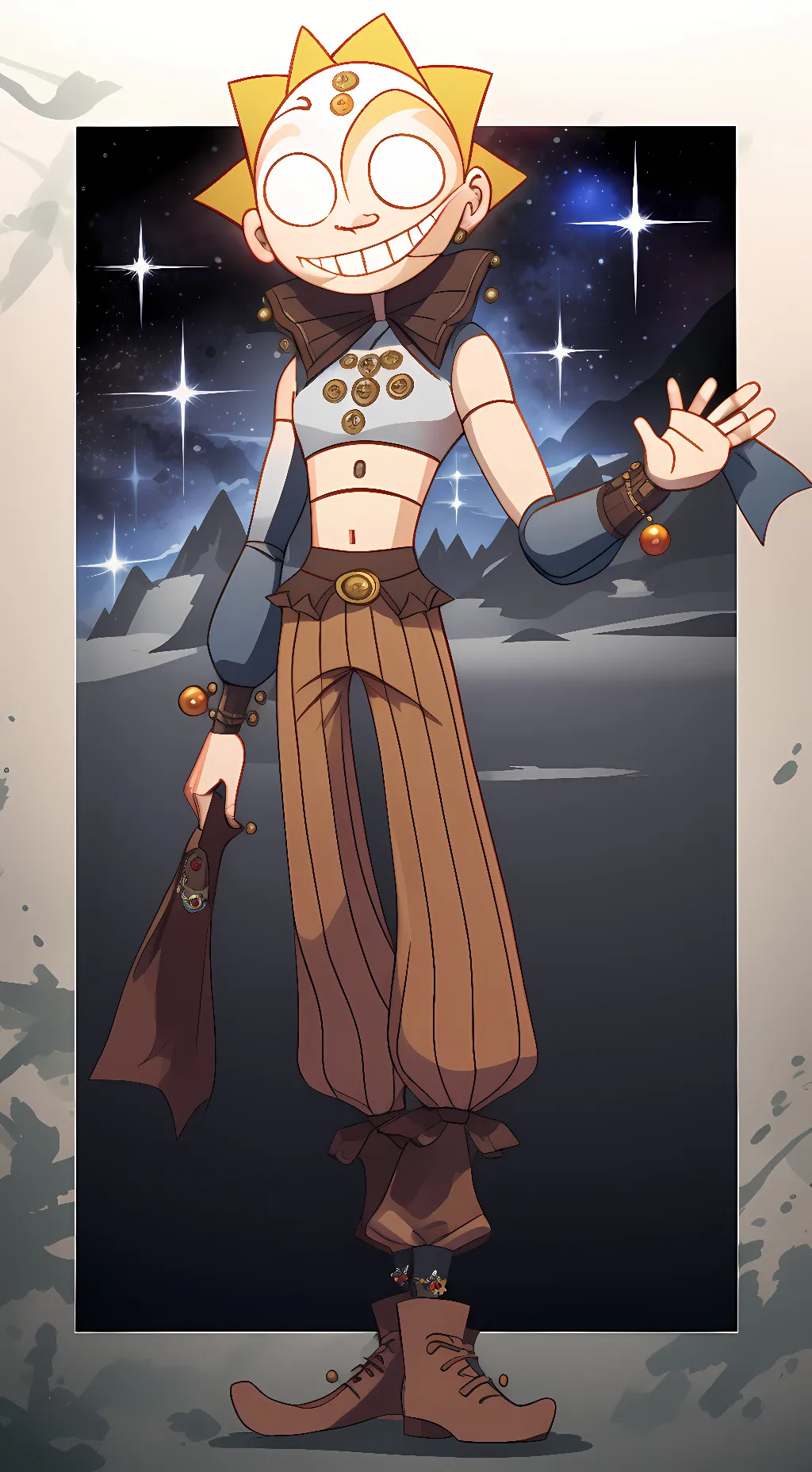 ai character: Sun/Moon  background