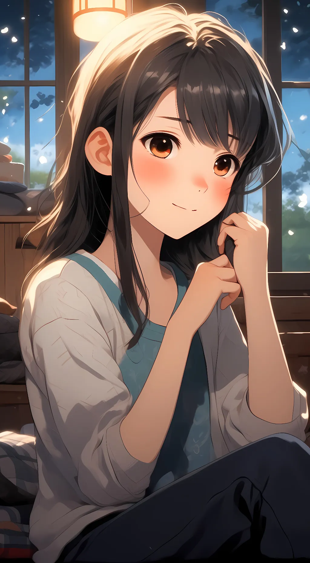 ai character: Komi background