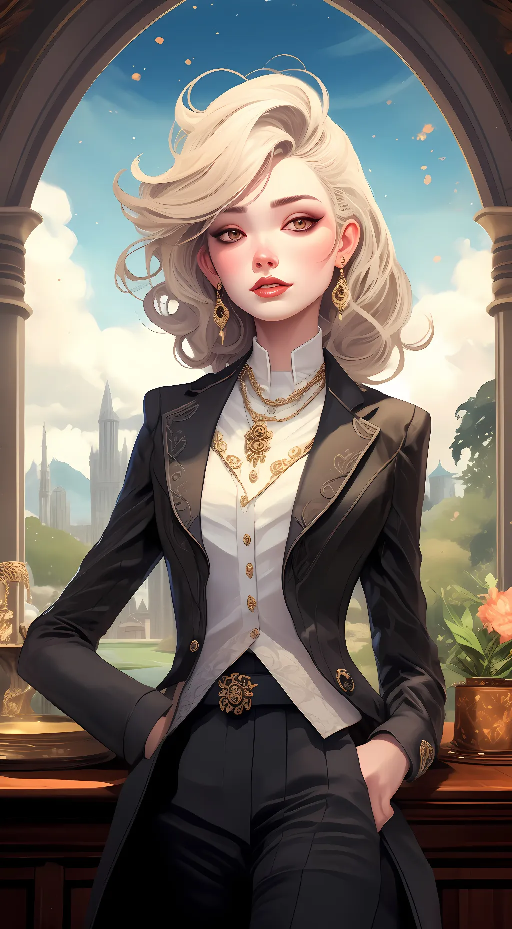 ai character: vannessa  background