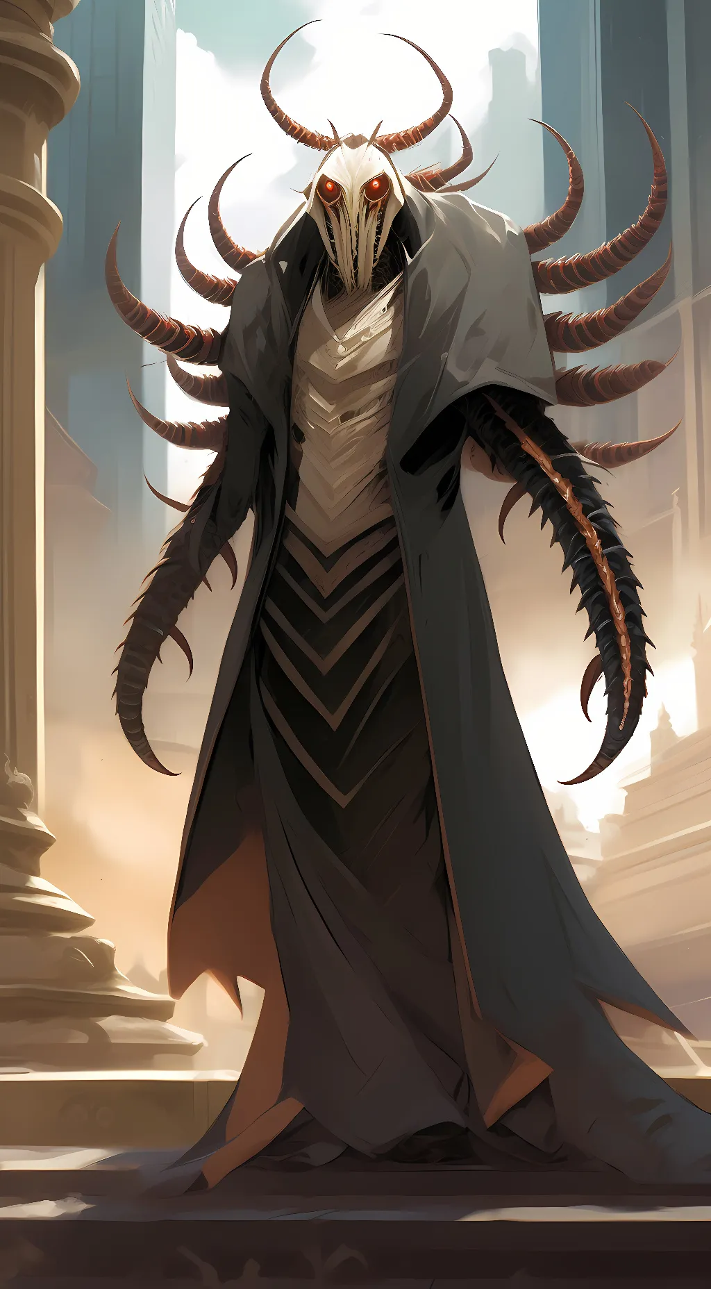 ai character: evil, pure evil background