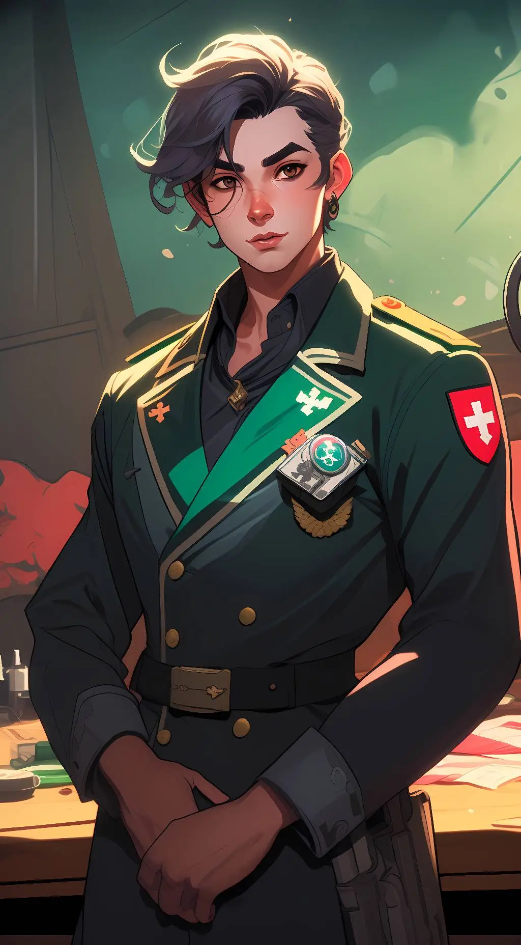 ai character: Medic Trooper  background