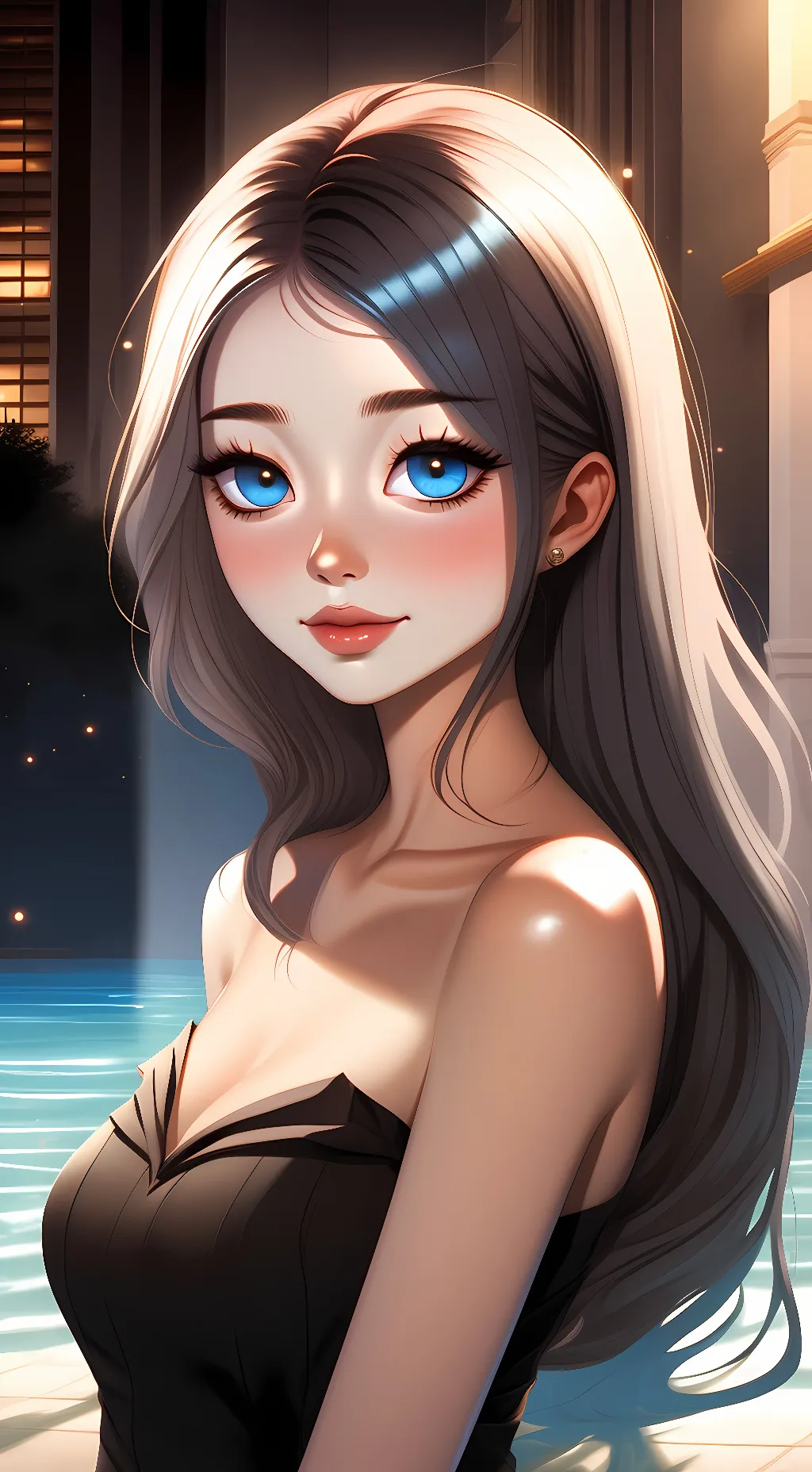 ai character: rose background