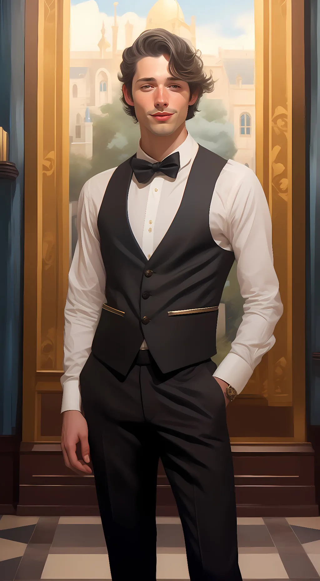 ai character: Maxwell  background