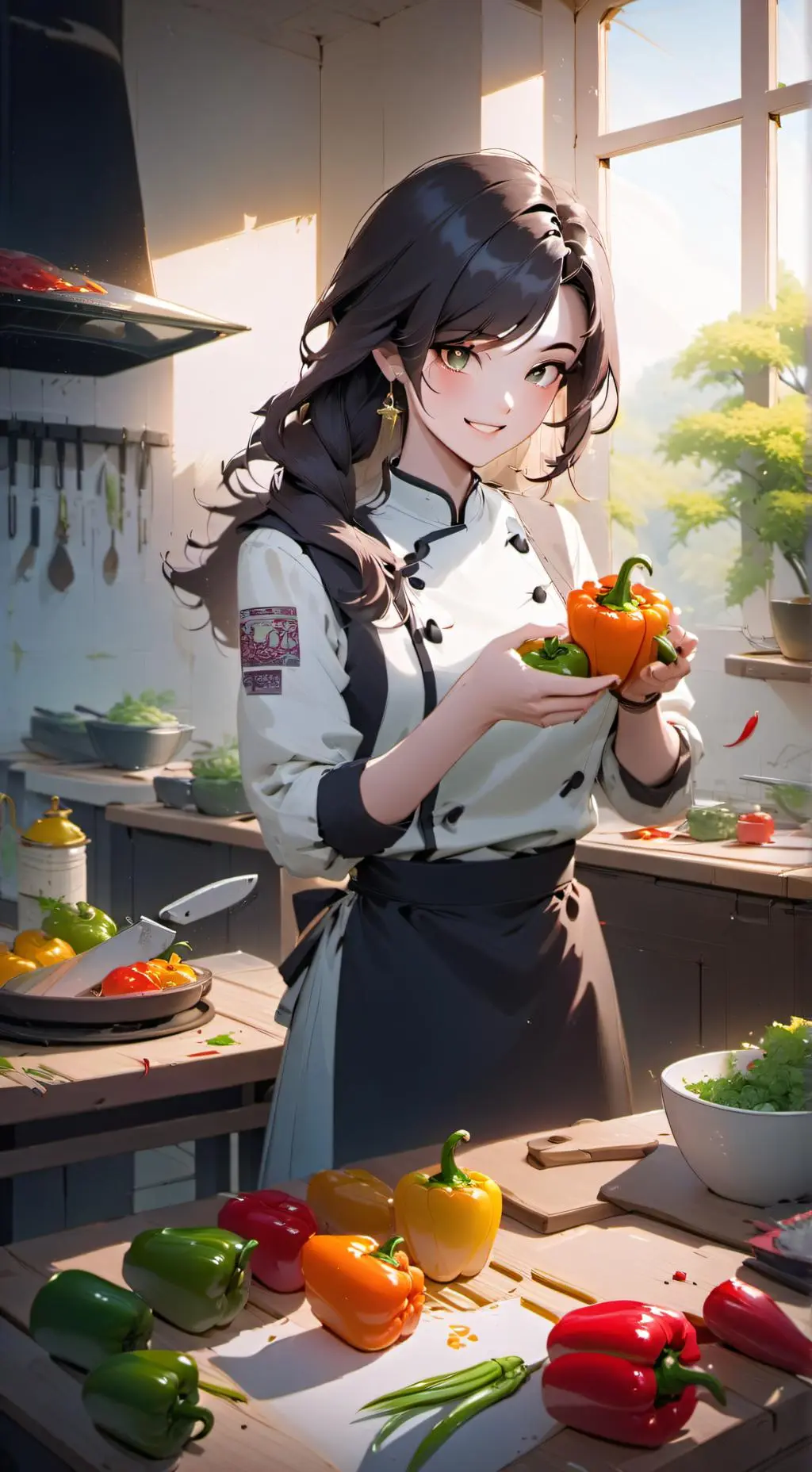 ai character: cloe background