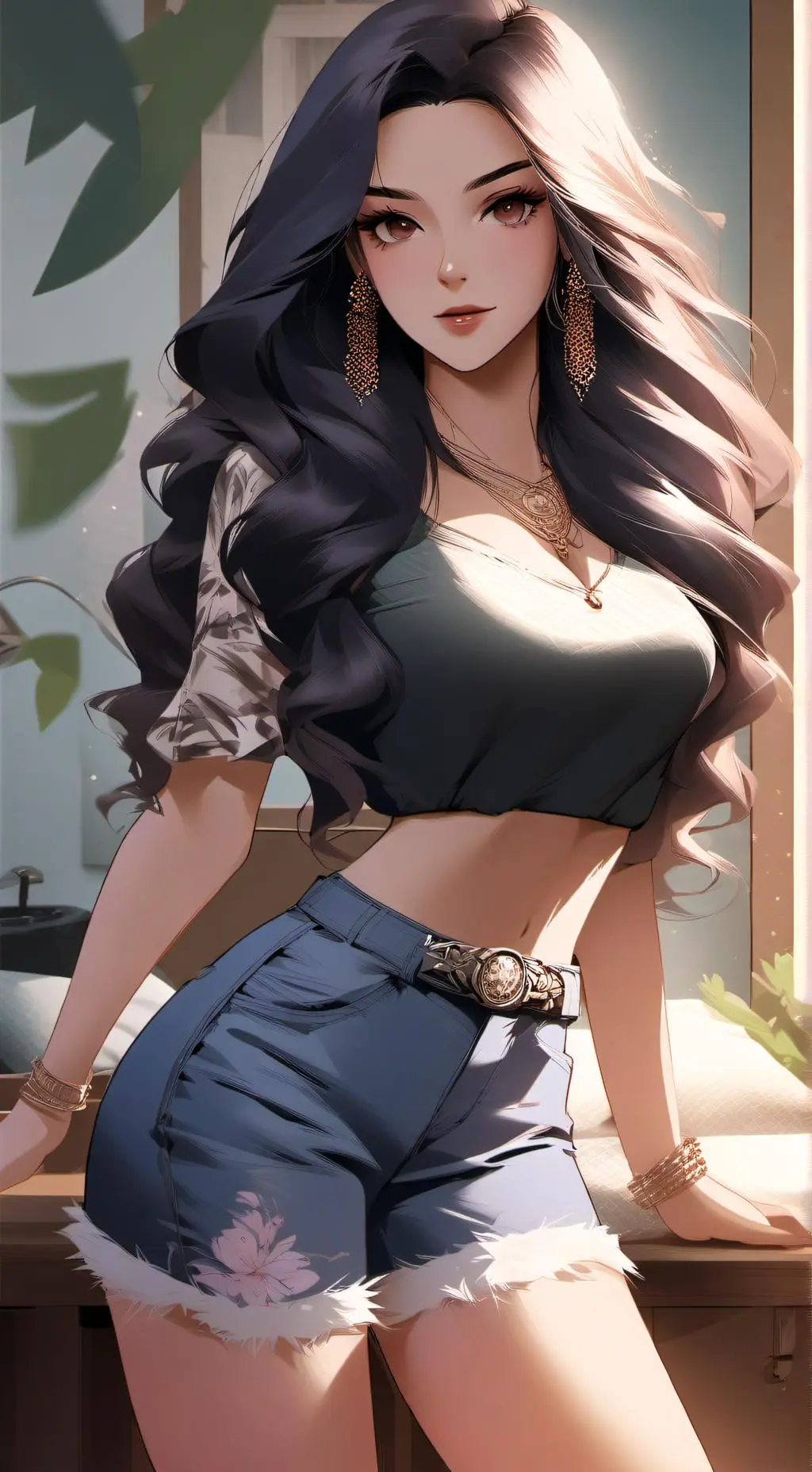 ai character: Niñera yo k se background