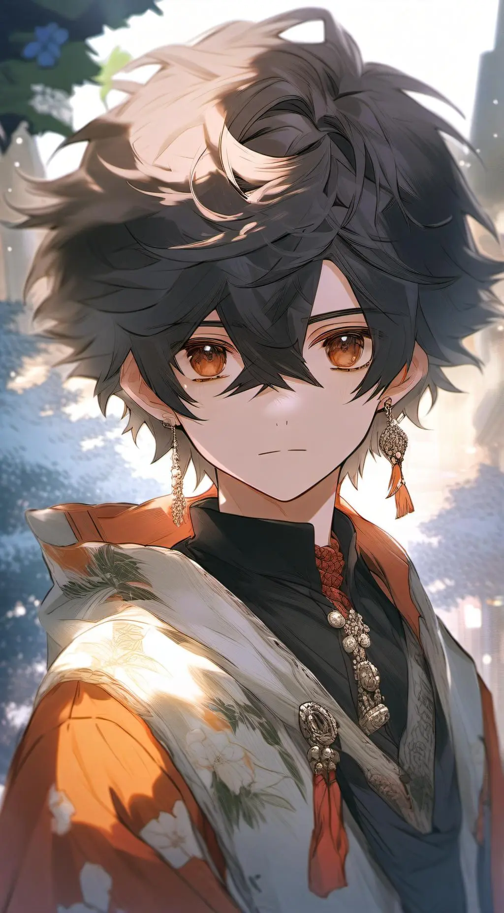 ai character: Oliver  background