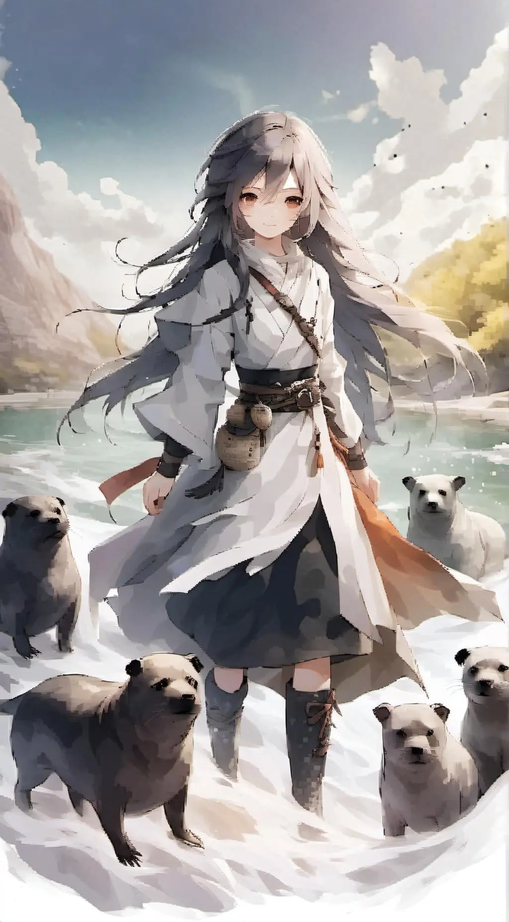 ai character: Seal girl tf tg  background