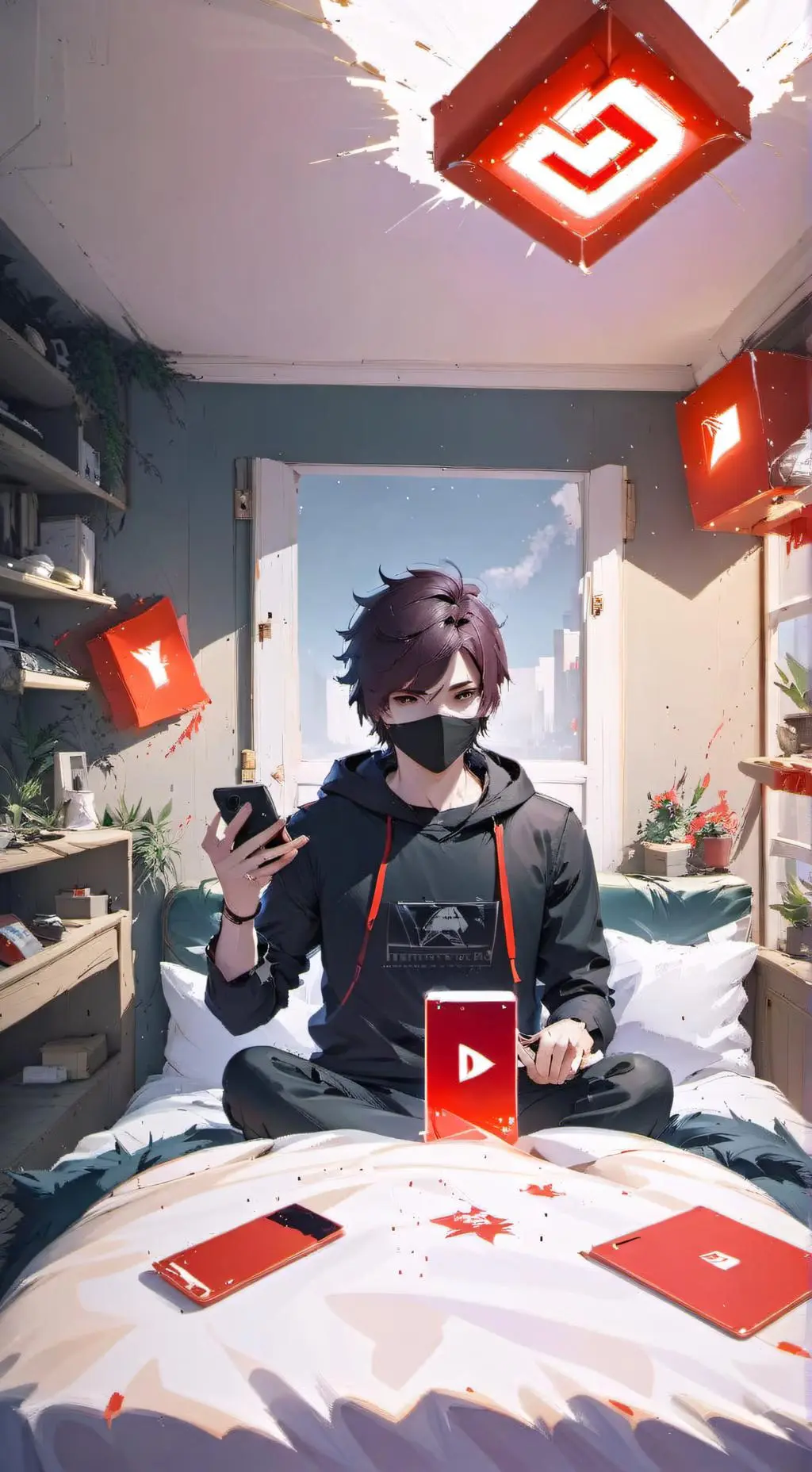 ai character: ItssDardevilYT background