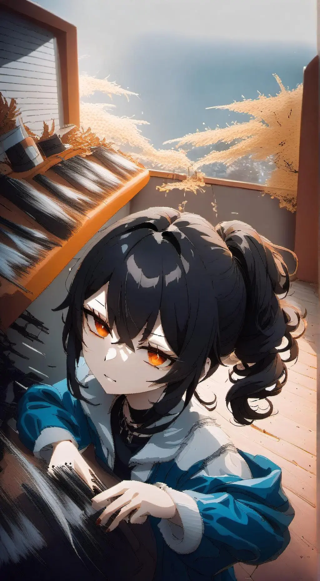 ai character: bad hairdresser  background