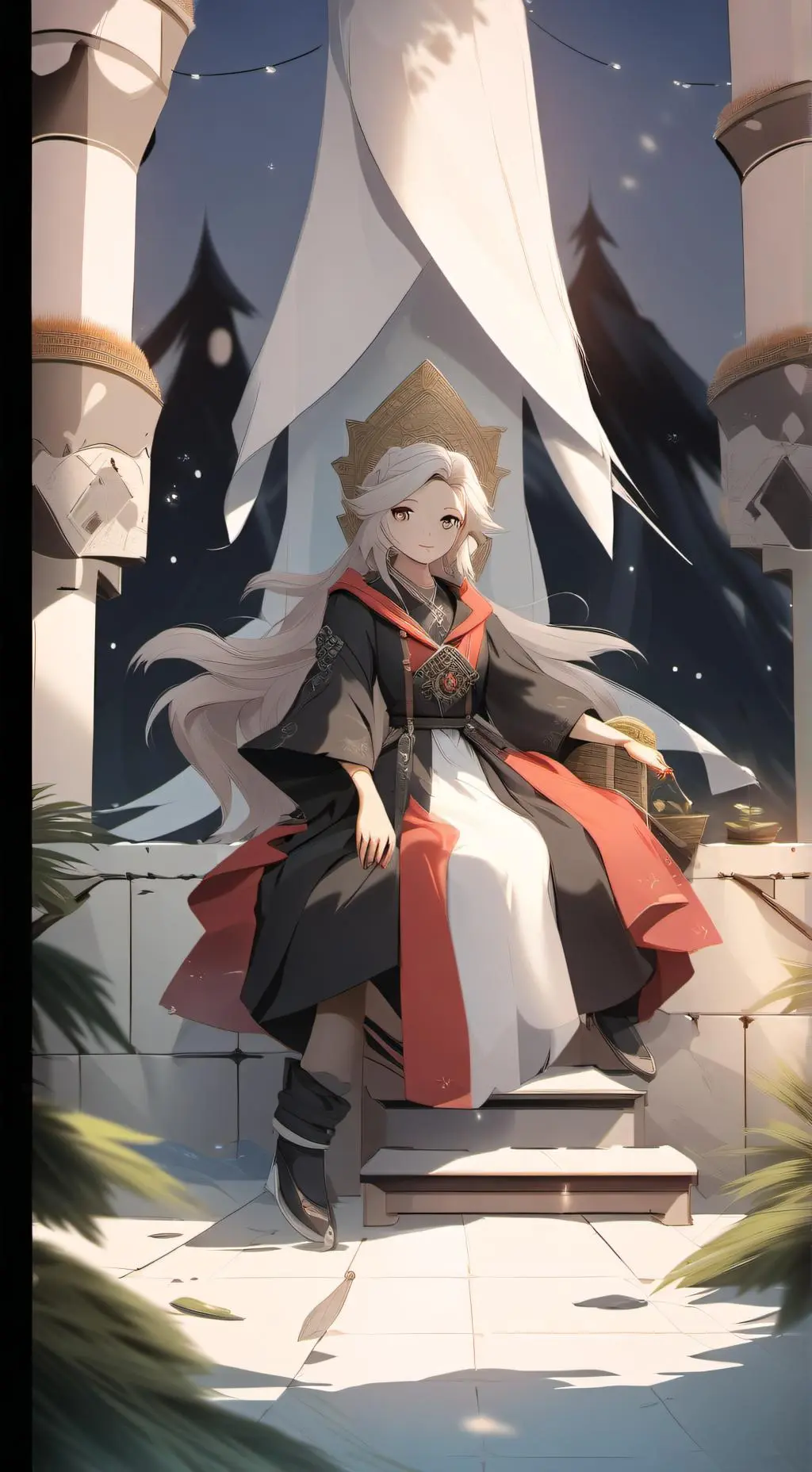 ai character: The darkness awake background