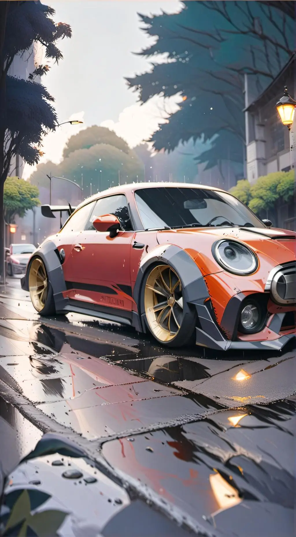 ai character: Mha framed  background