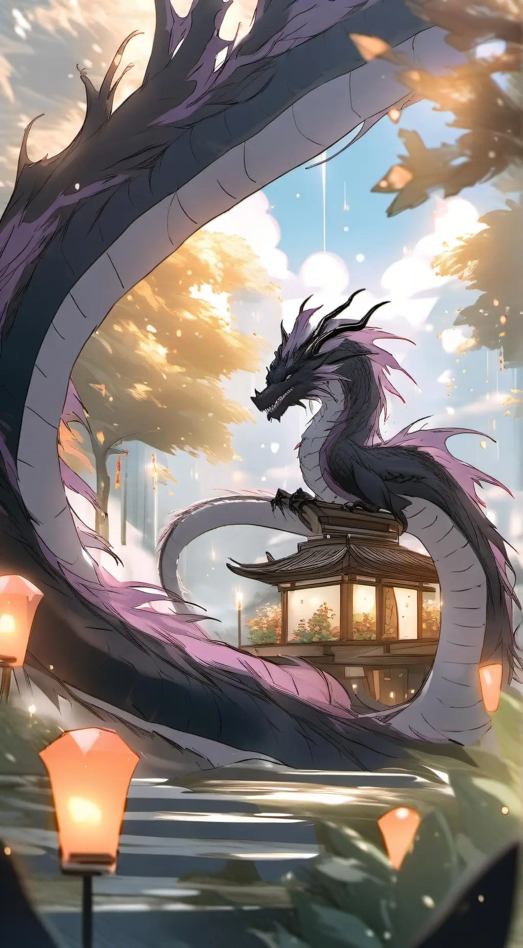 ai character: Wish dragon background