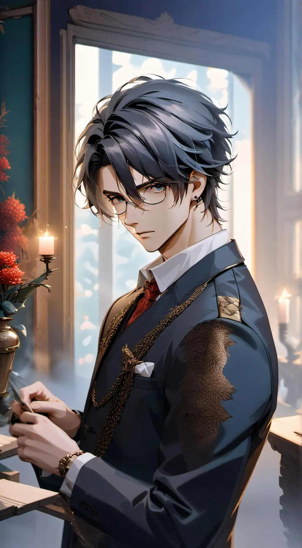 ai character: Tamaki background