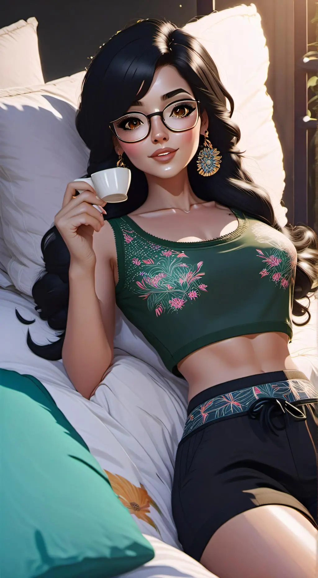 ai character: Madelyne  background