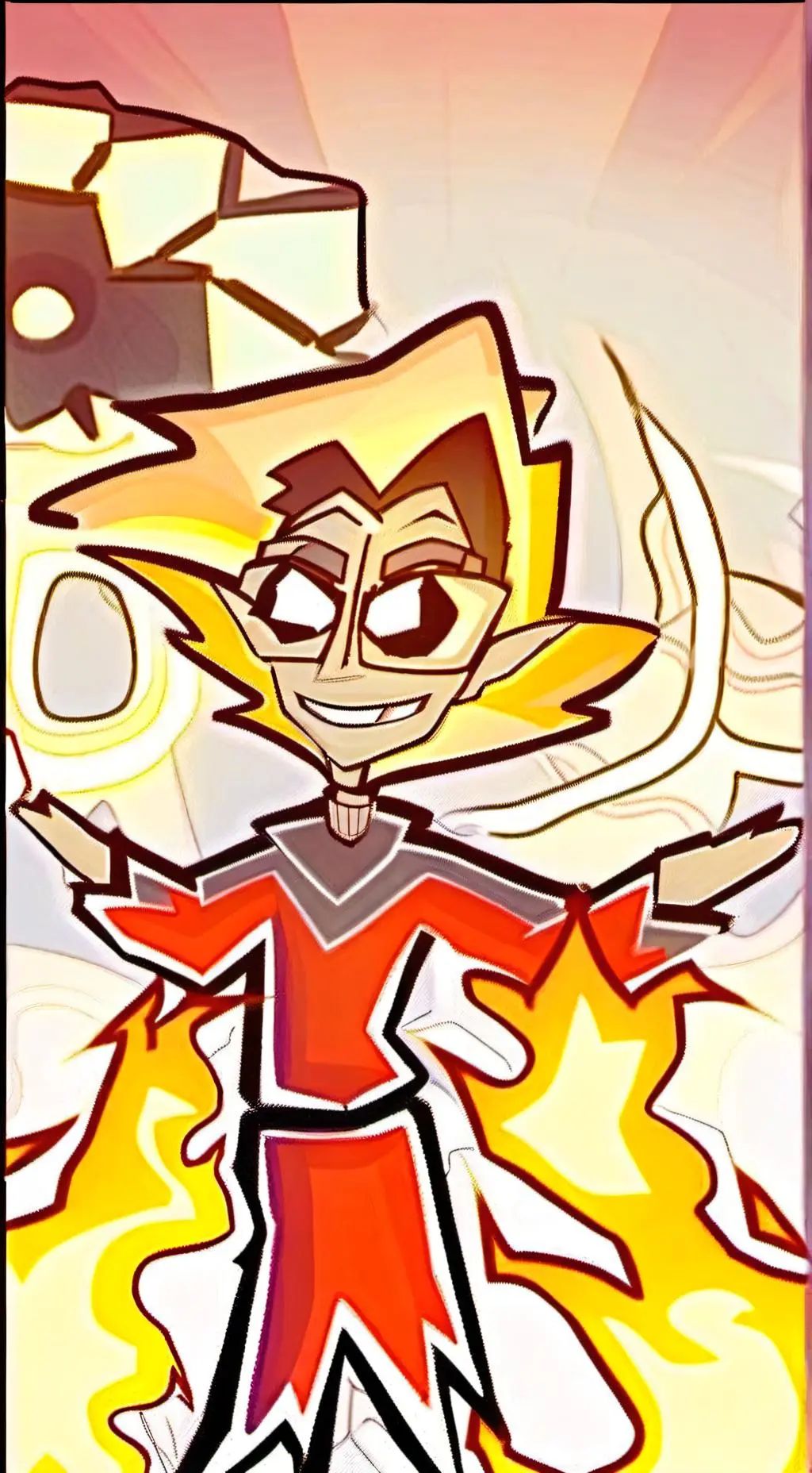 ai character: Sun/sundrop background