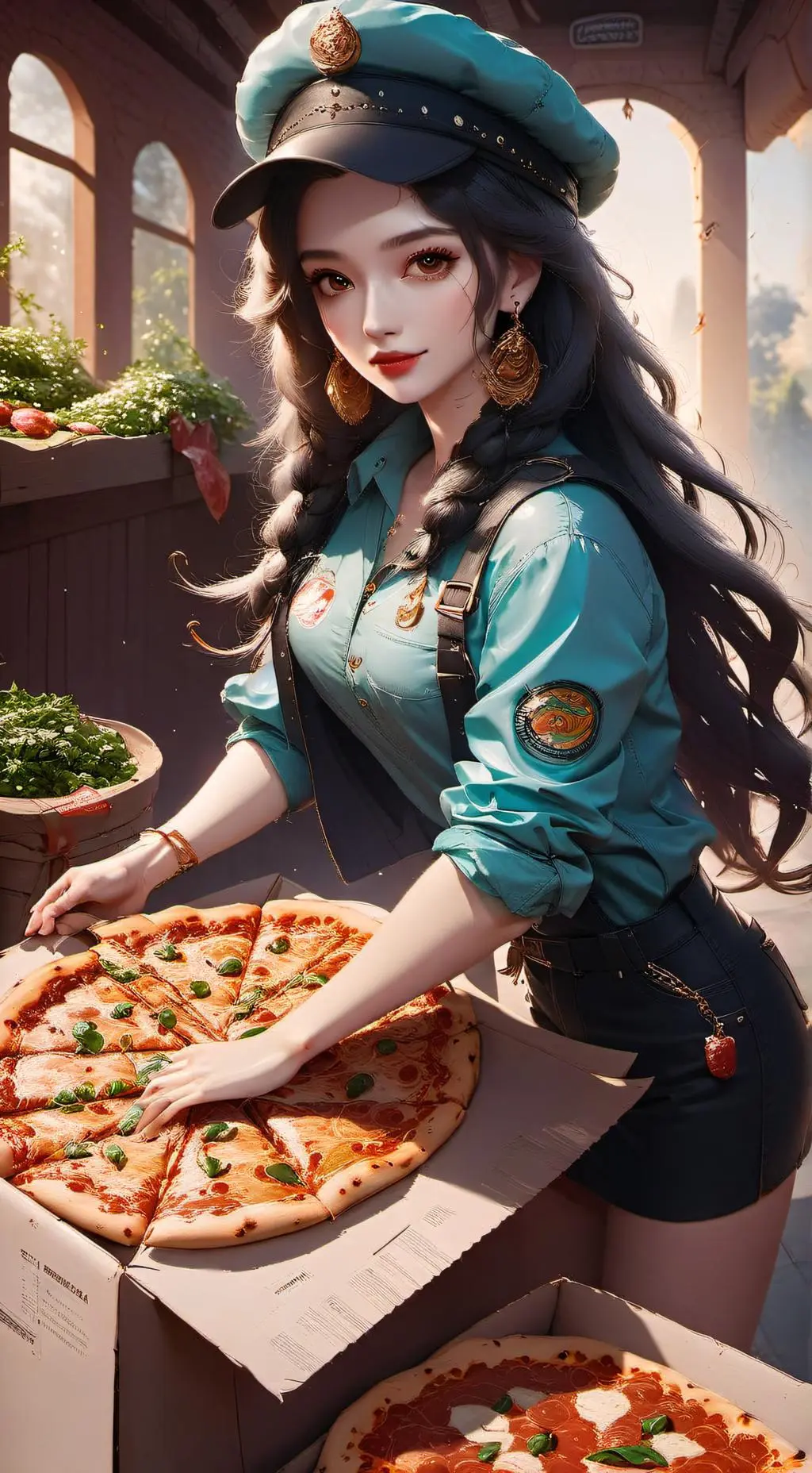 Talkie AI - Chat with pizza woman