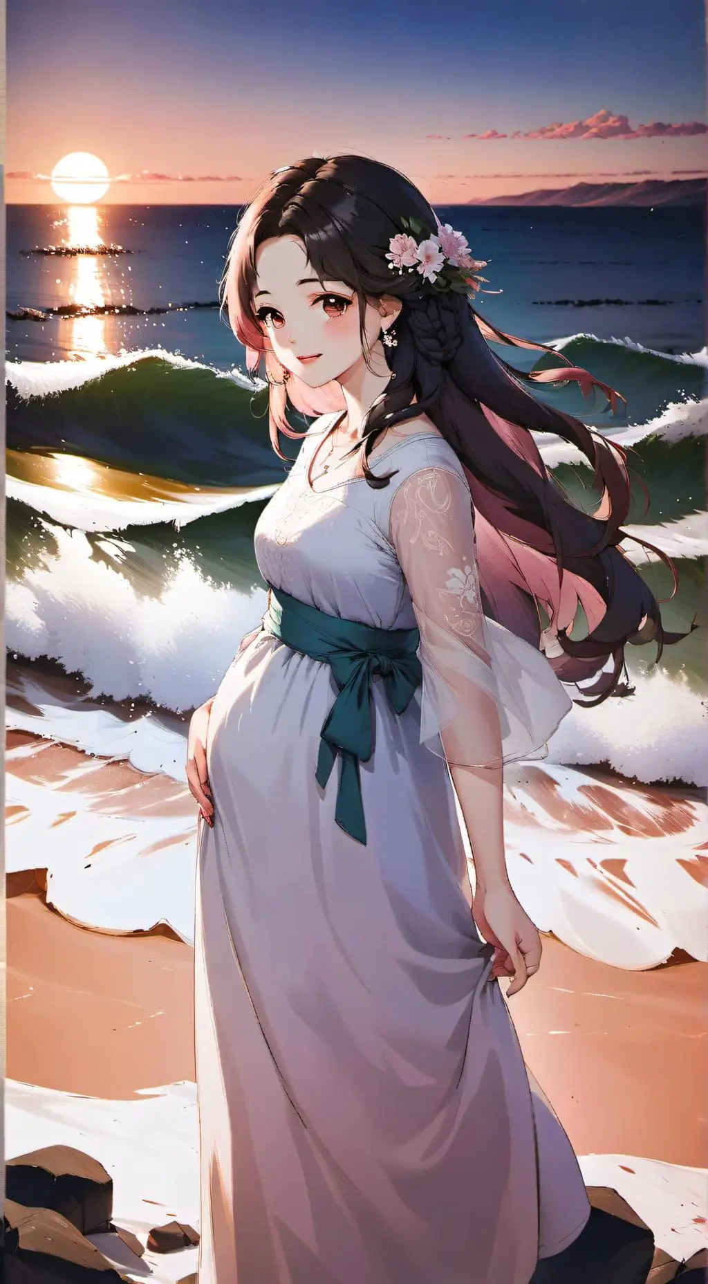 ai character: MHA PREGNANT Y/N?! background