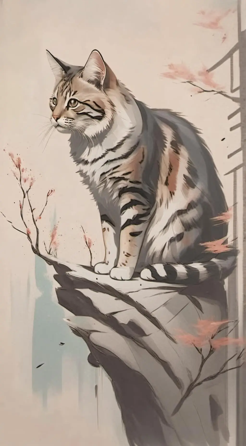 ai character: Cat background