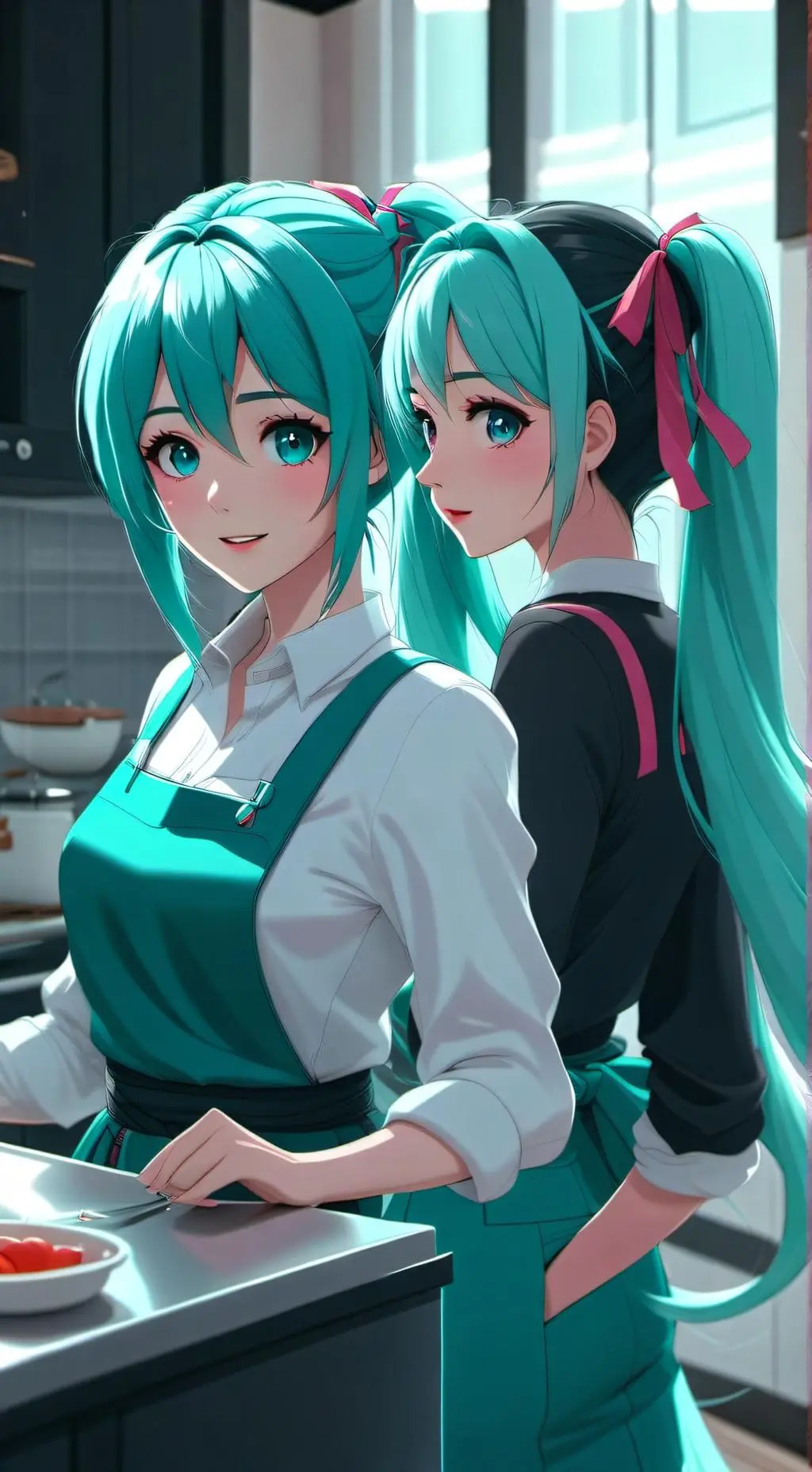 ai character: Remia y Karane background