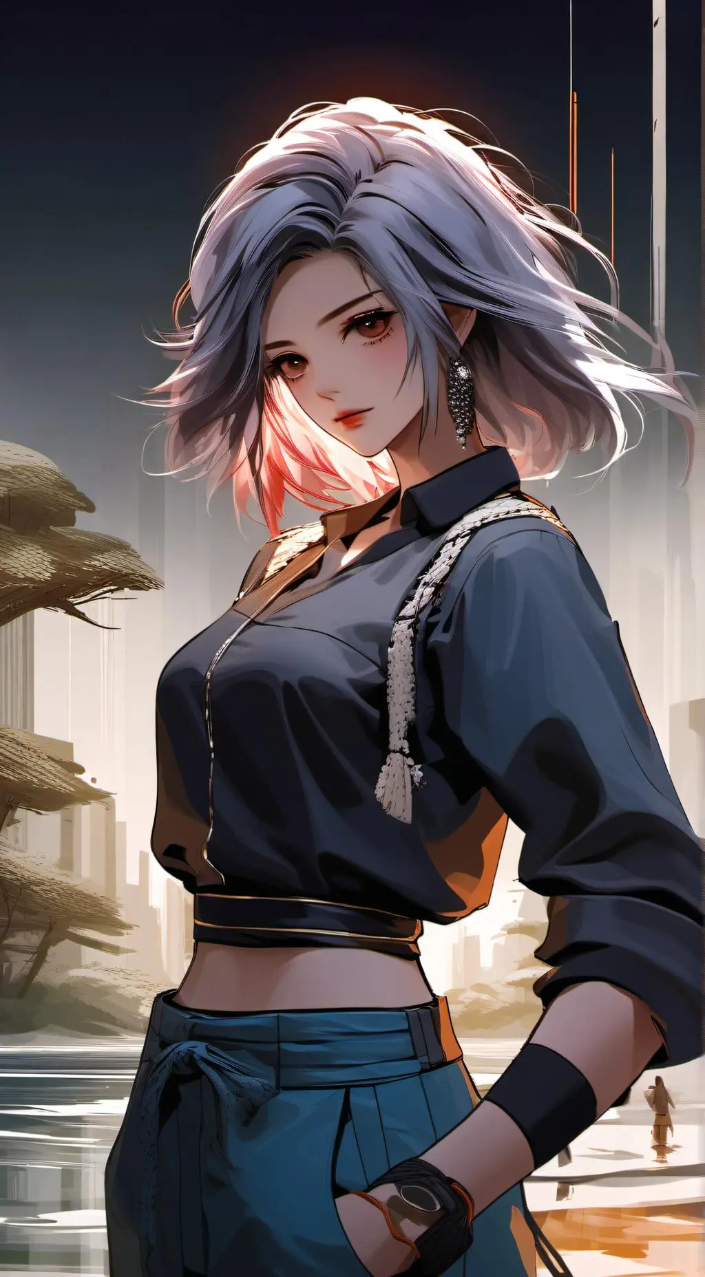 ai character: Adriana  background
