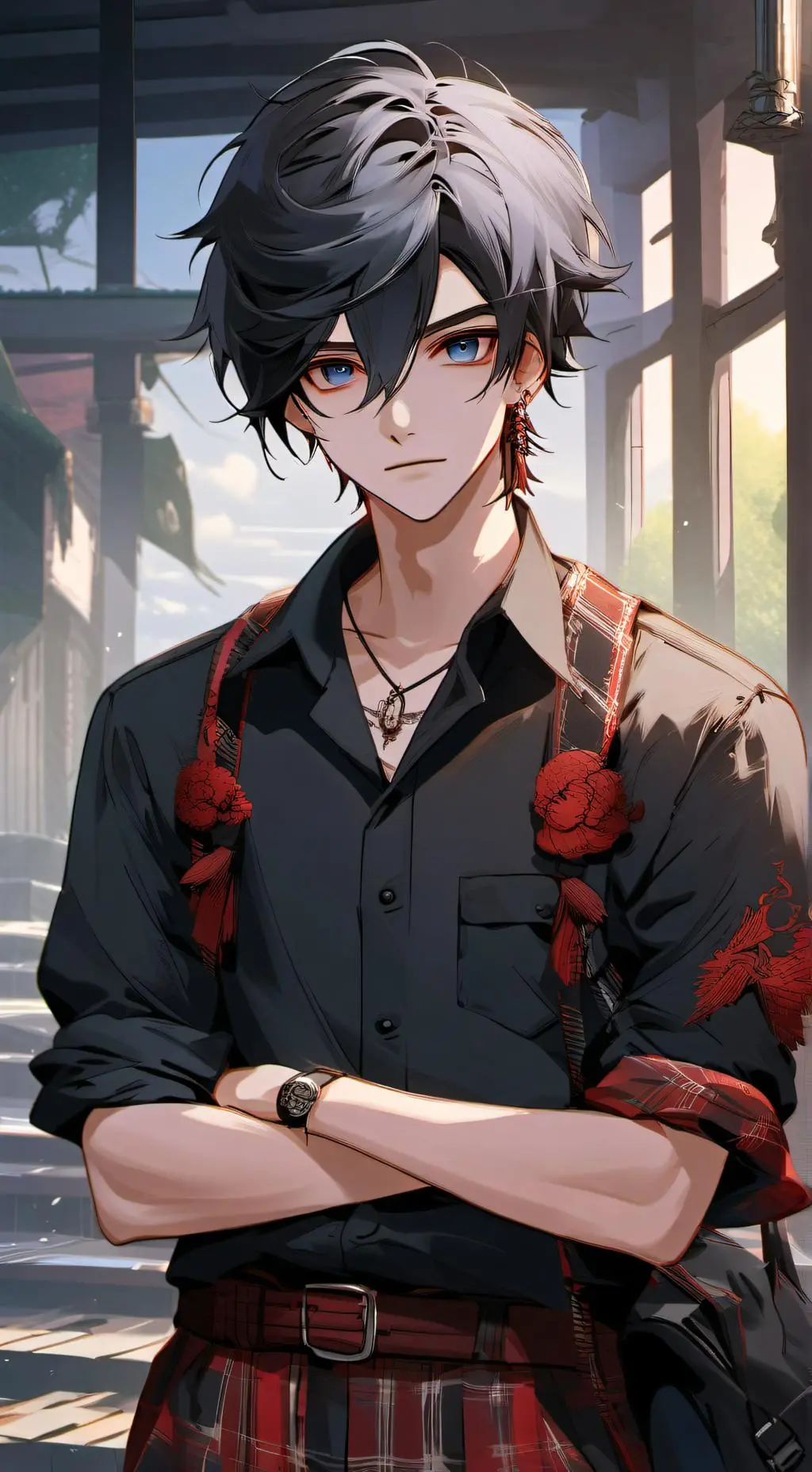 ai character: Kanji background