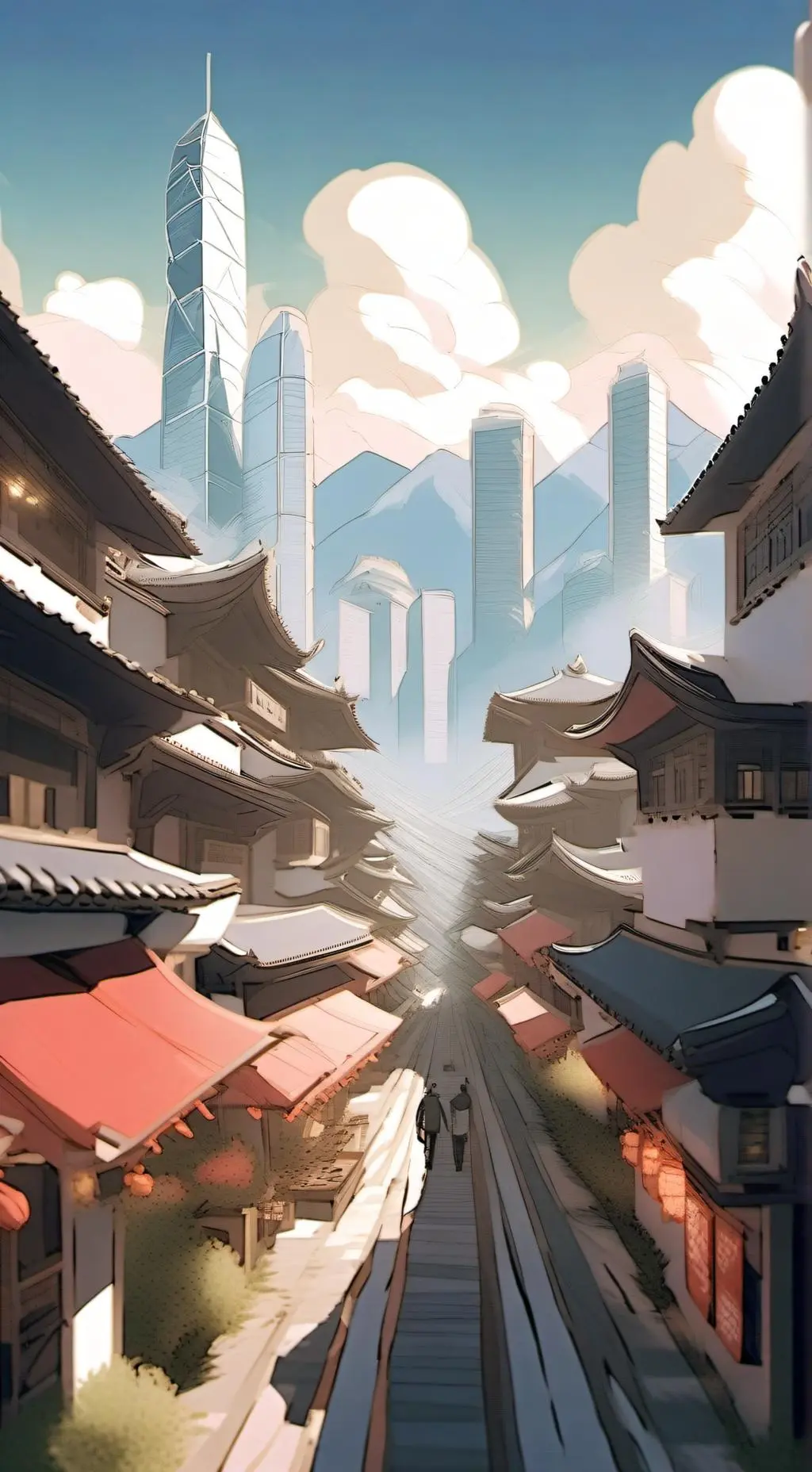 ai character: Sprunki in HK background