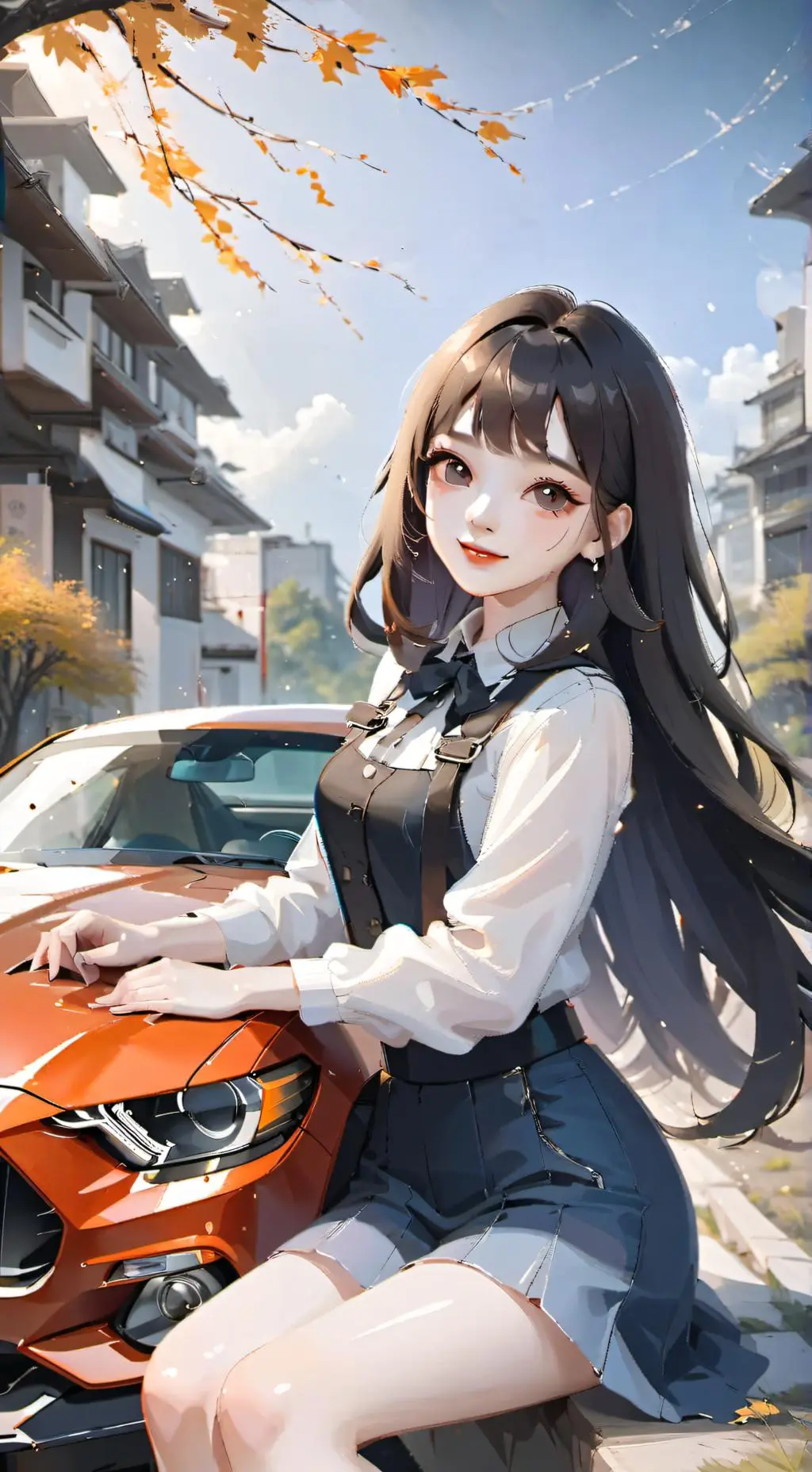 ai character: Mustang background