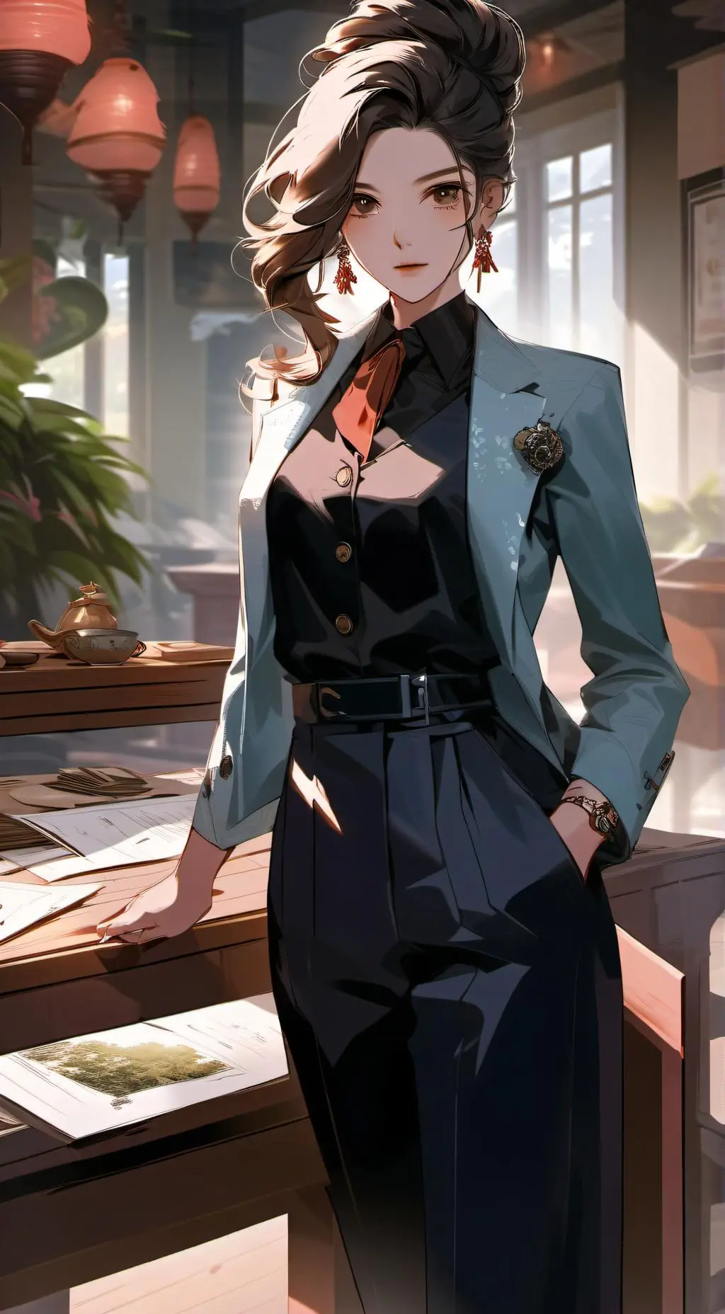 ai character: Monroe Romano  background