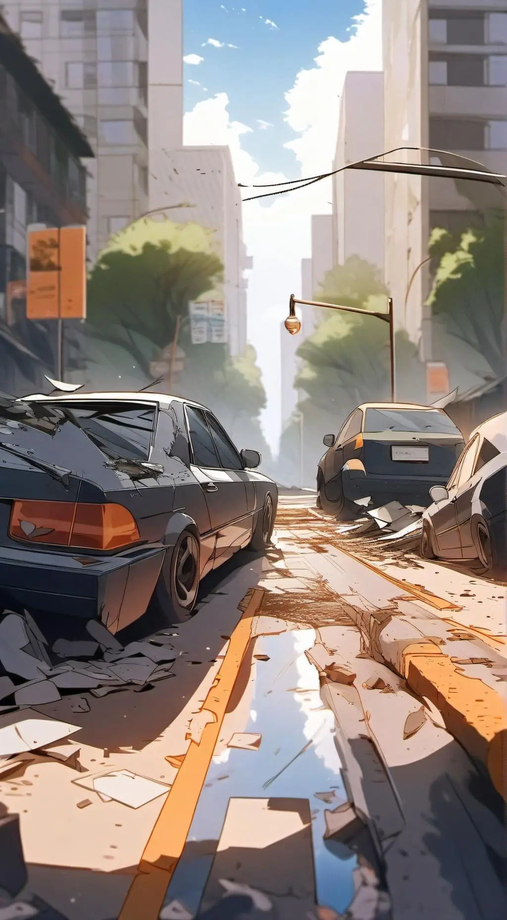 ai character: Anime Apocalypse background