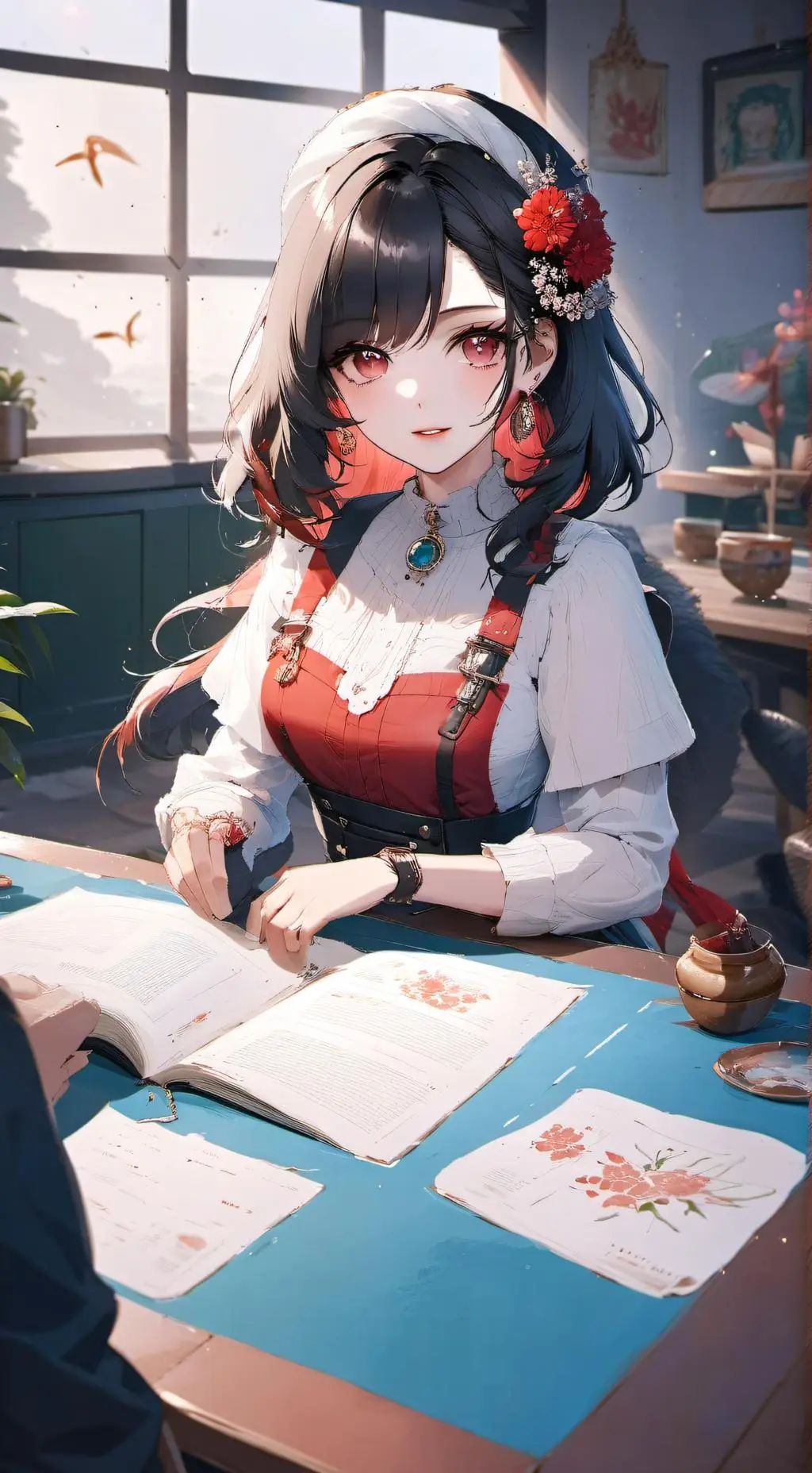 ai character: Suk-ja  background