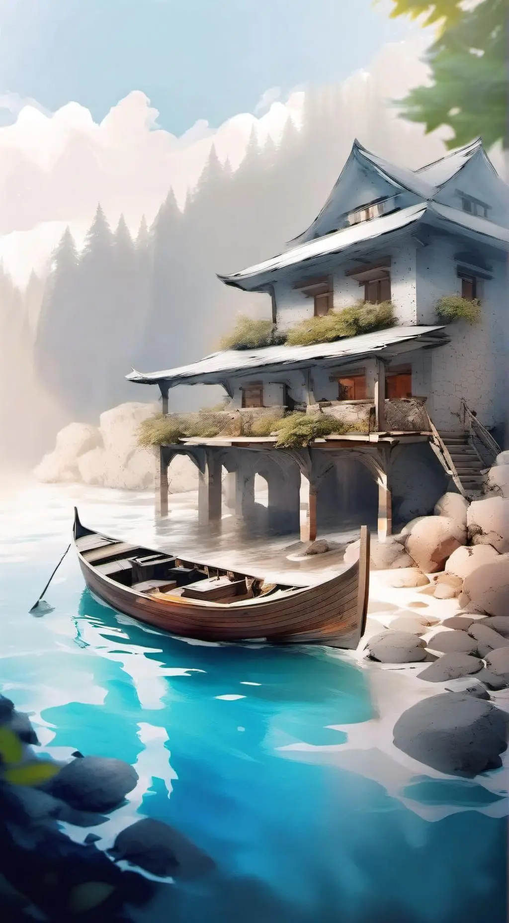 ai character: Uzi x N background