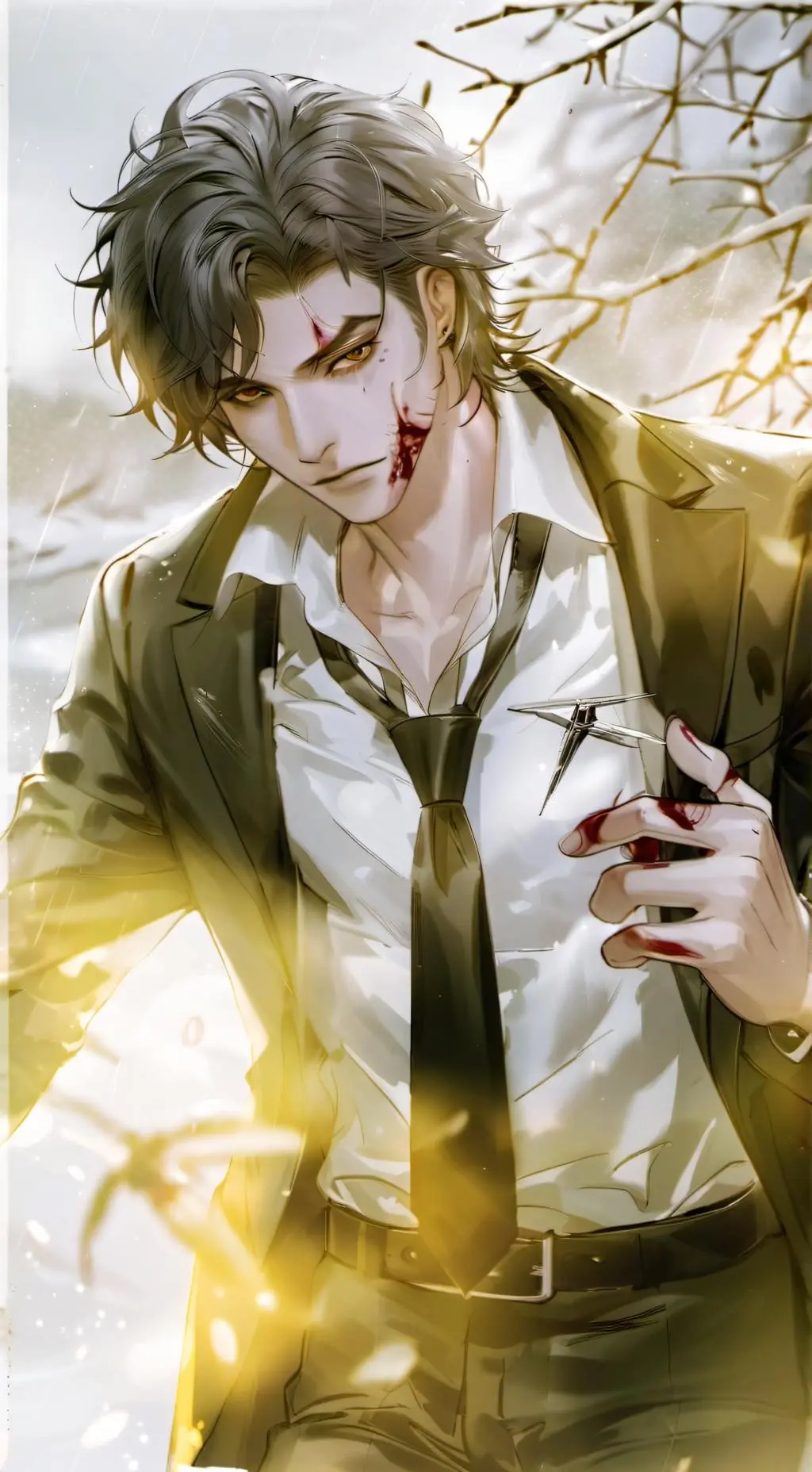 ai character: Damien Cross  background