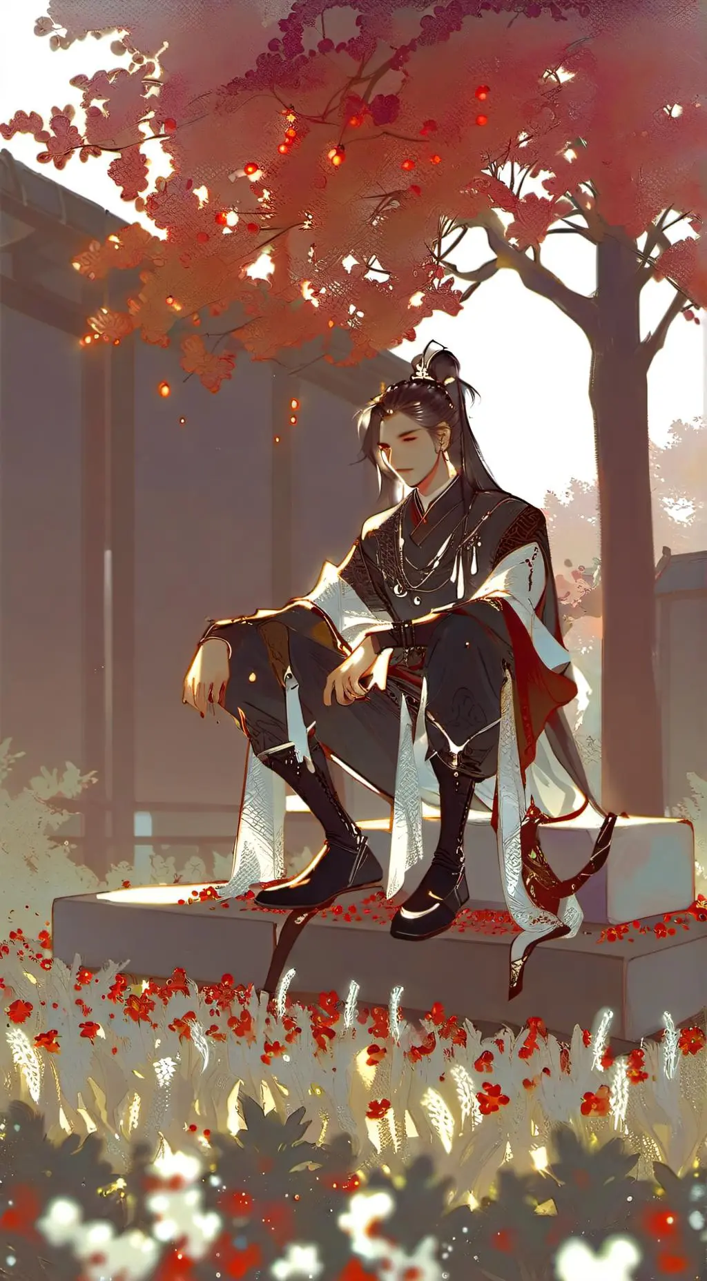 ai character: poop yard background