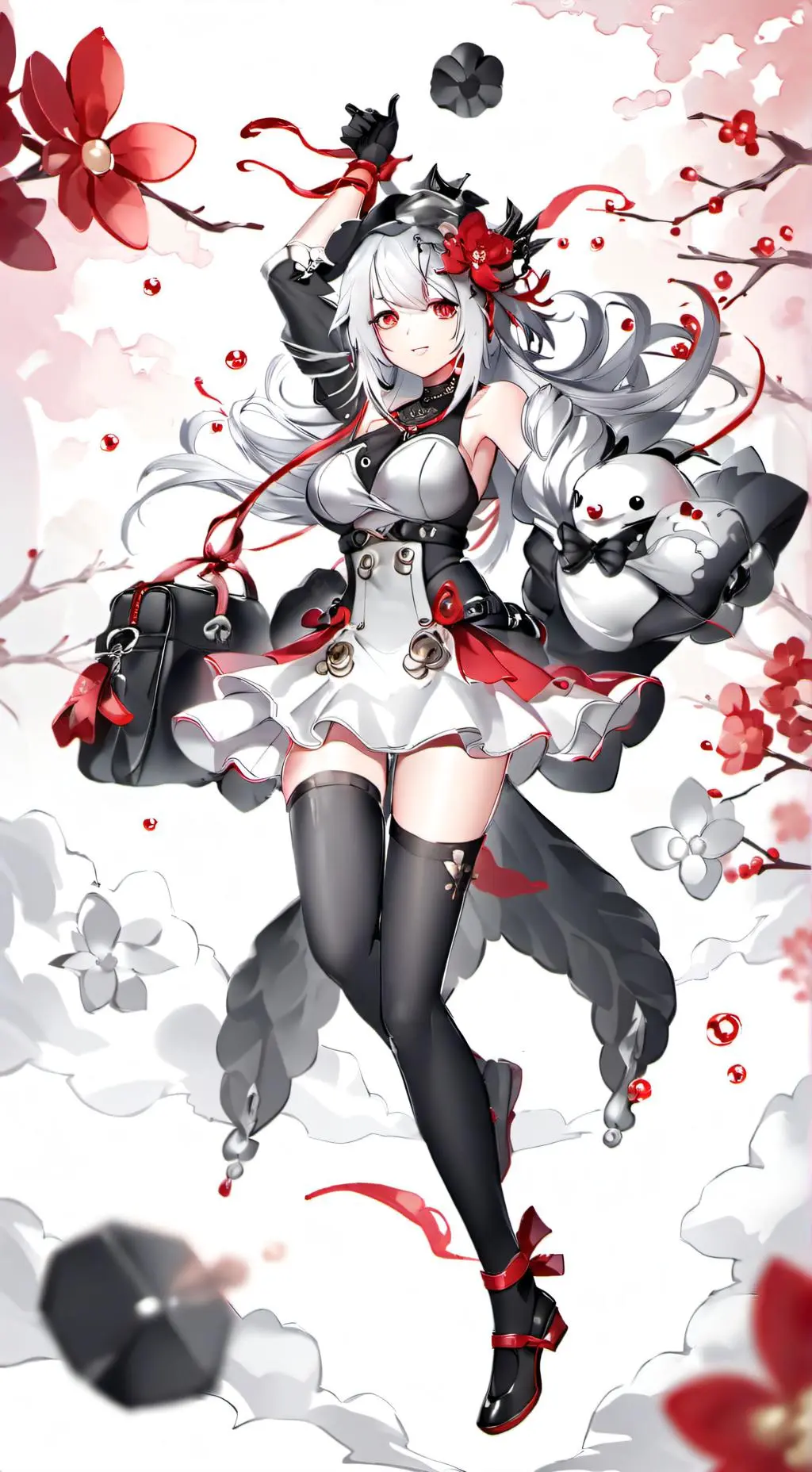 ai character: reina oscura  background