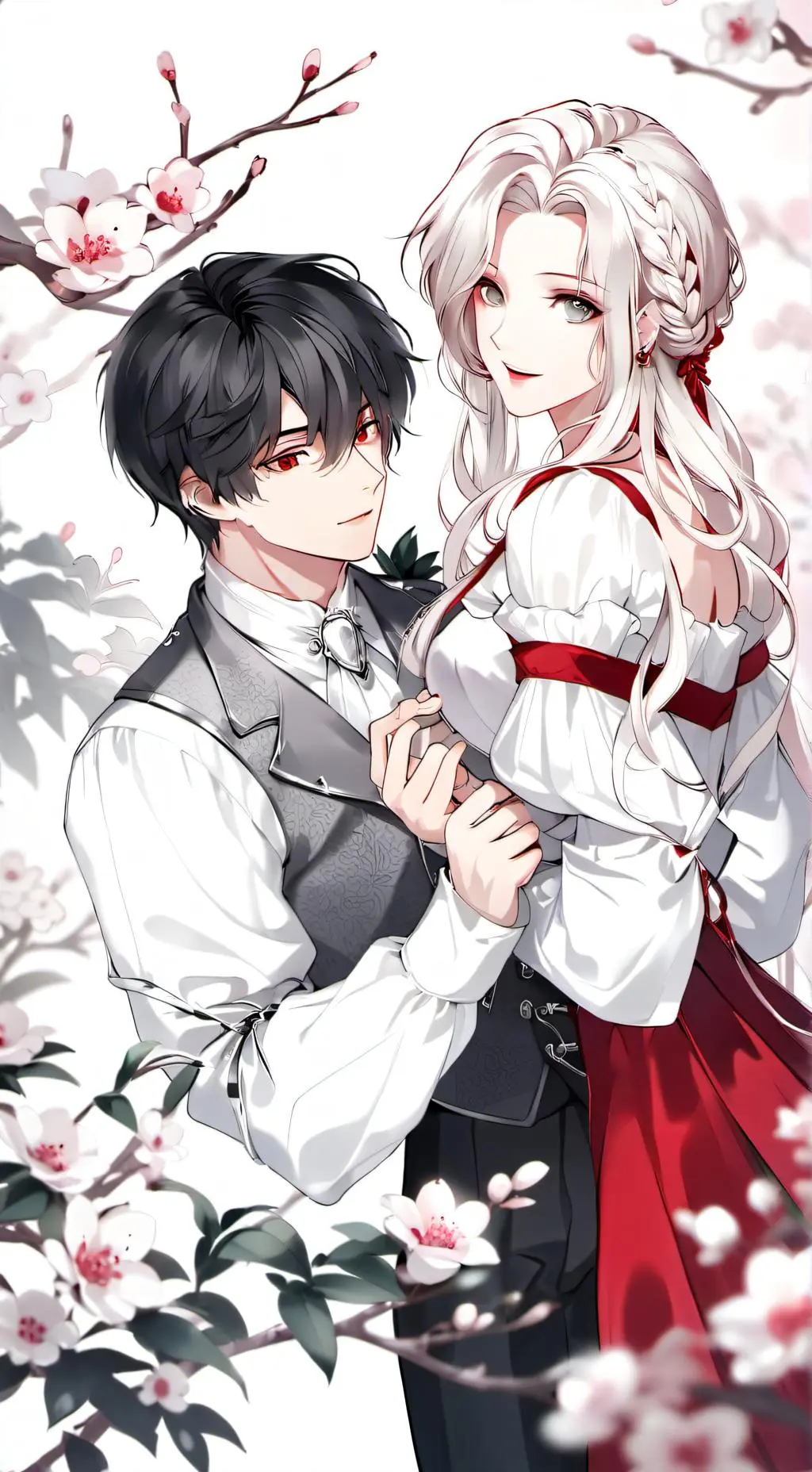 ai character: Angelboy Demongirl background