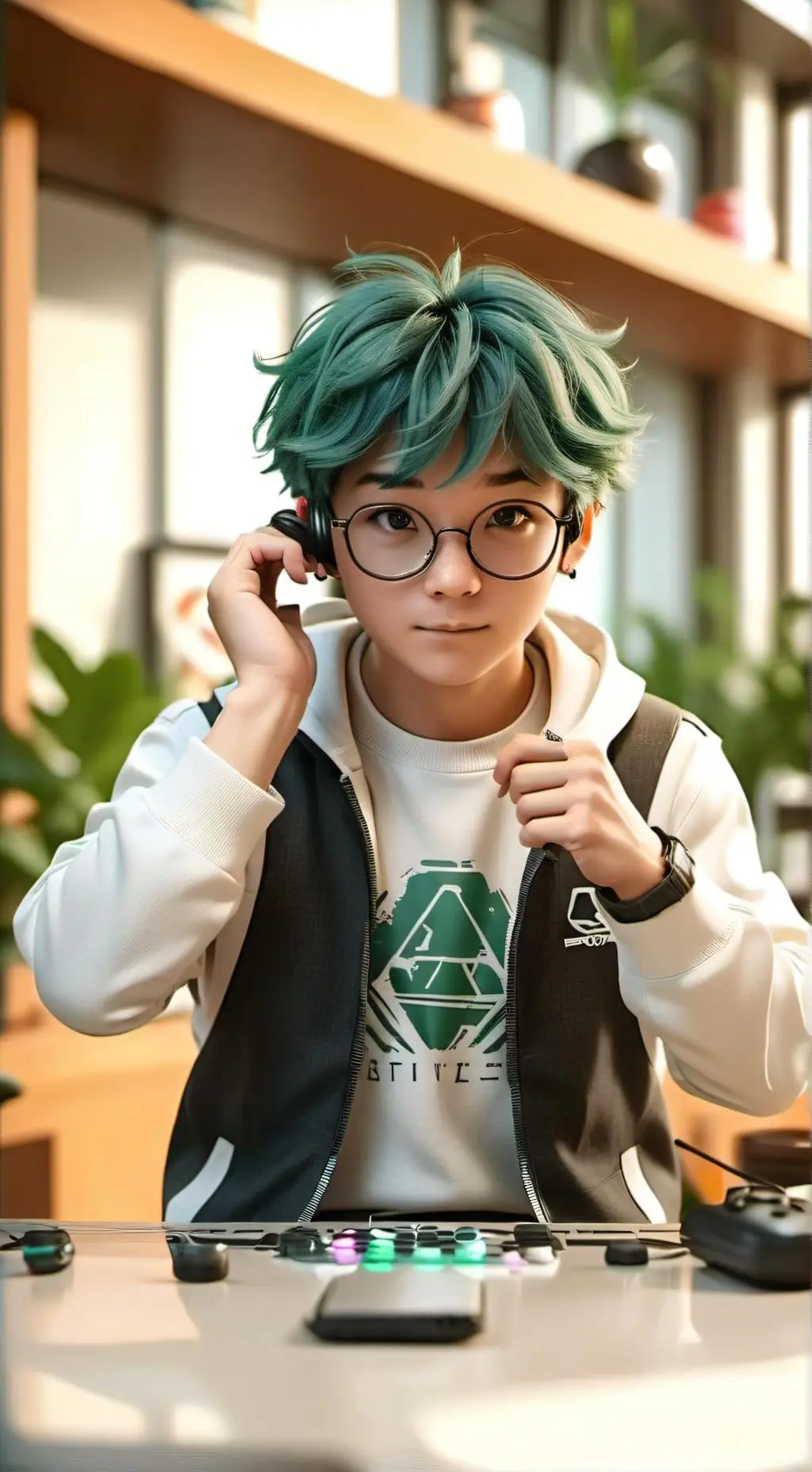 ai character: The Eco-Enigmatic Gamer background