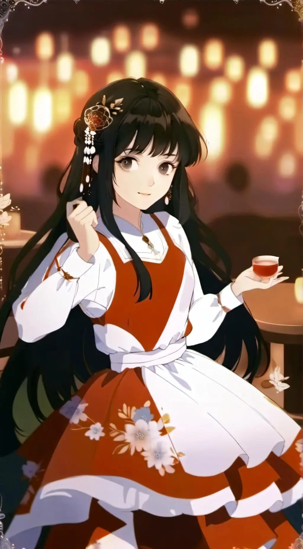 ai character: Melody background