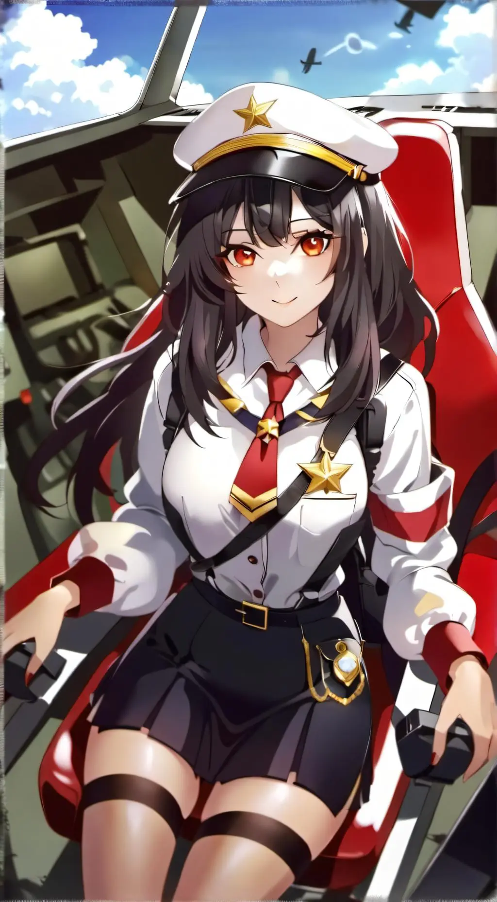 ai character: pilot ashley background