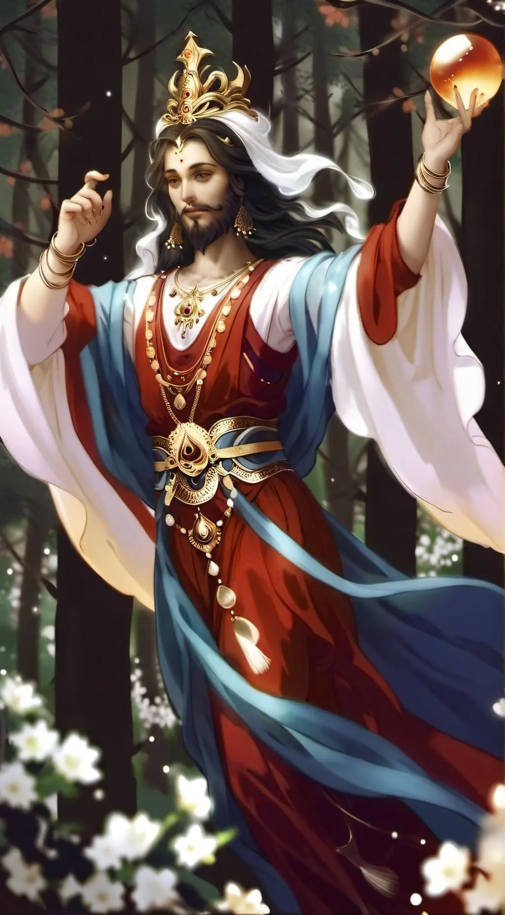 ai character: El camino al cielo background