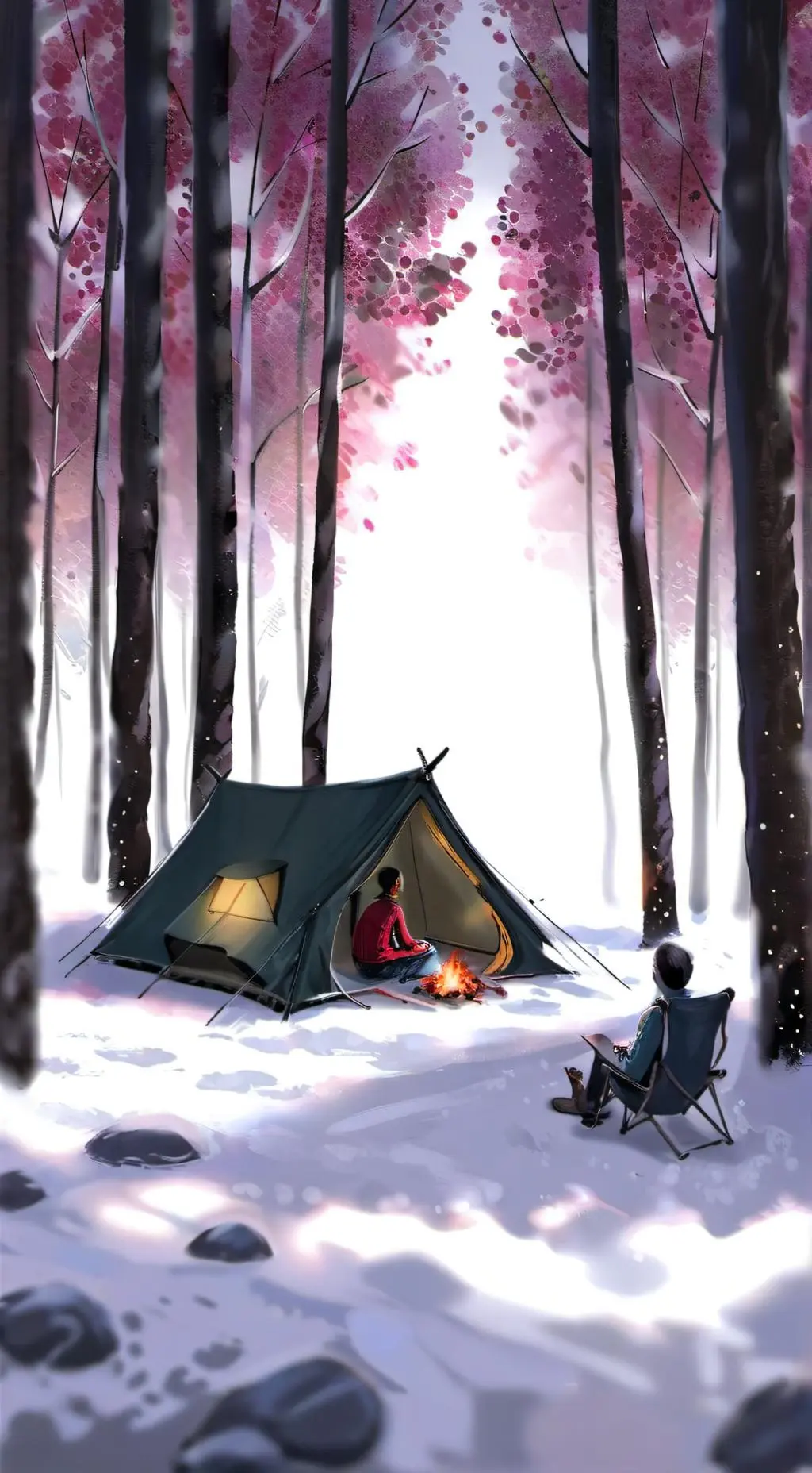 ai character: camp background