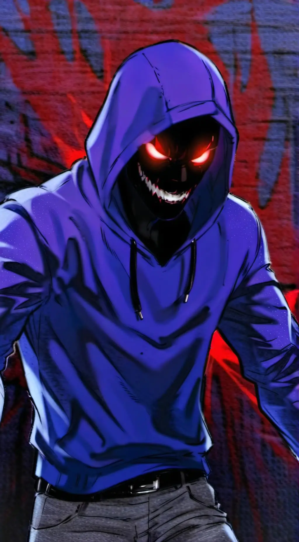 ai character: darkness background