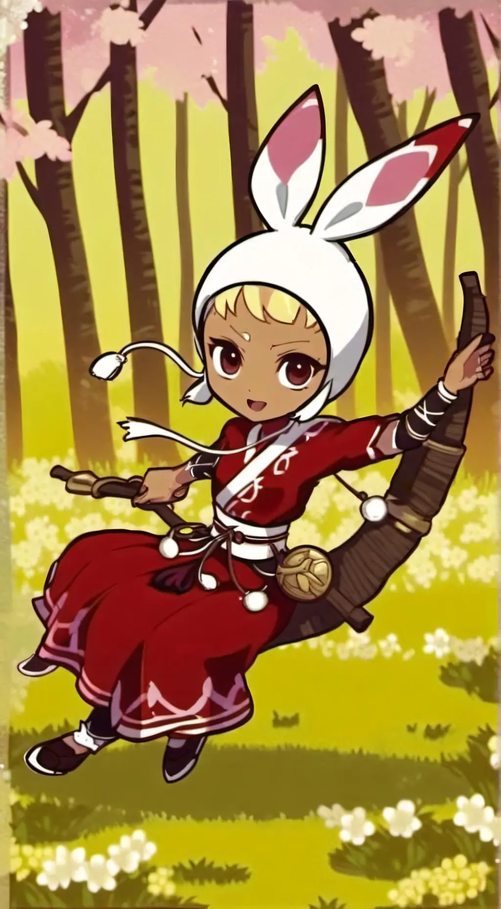 ai character: sprout x Dandy  background