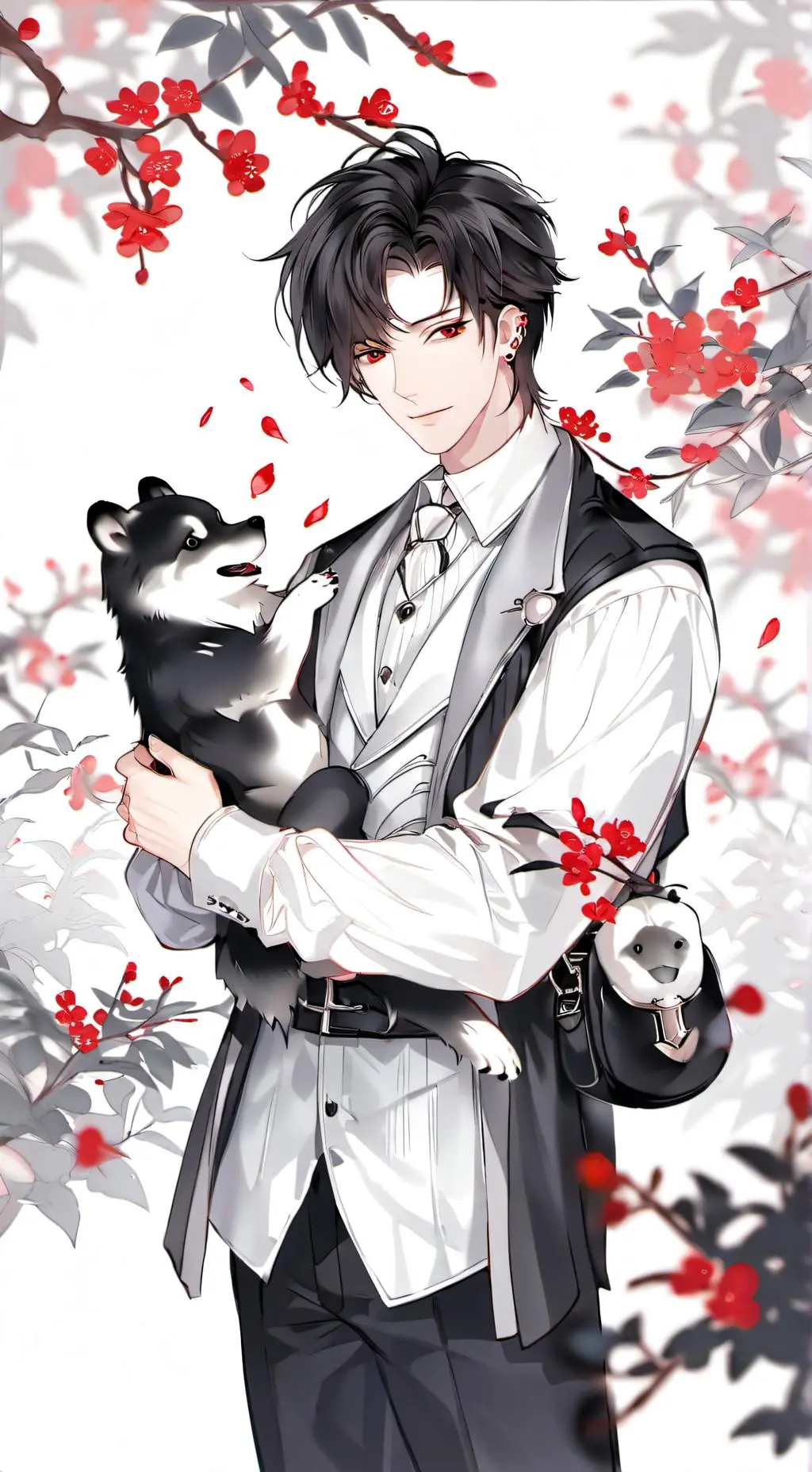 ai character: vampire wolf background