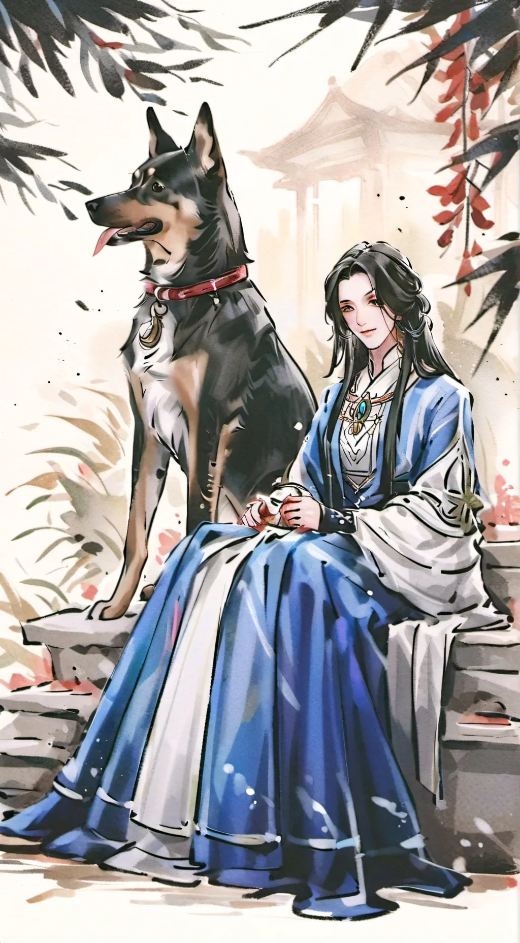 ai character: perro background